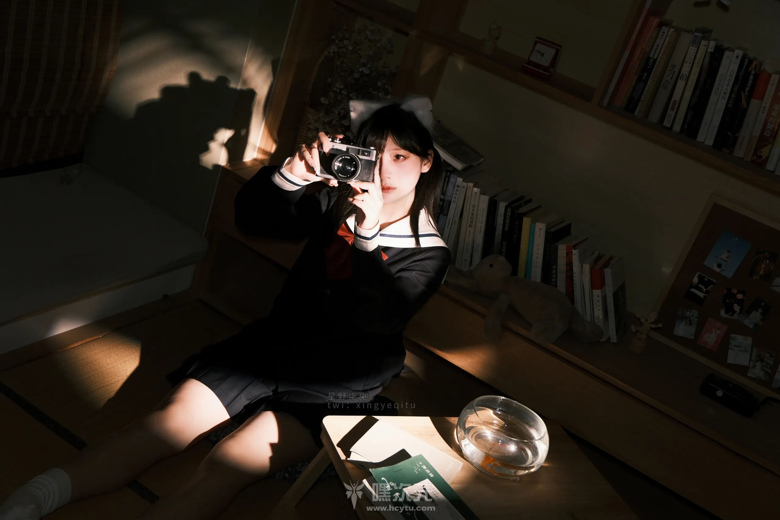 星野柒兔 放课后的吔鱼少女-嘿次元