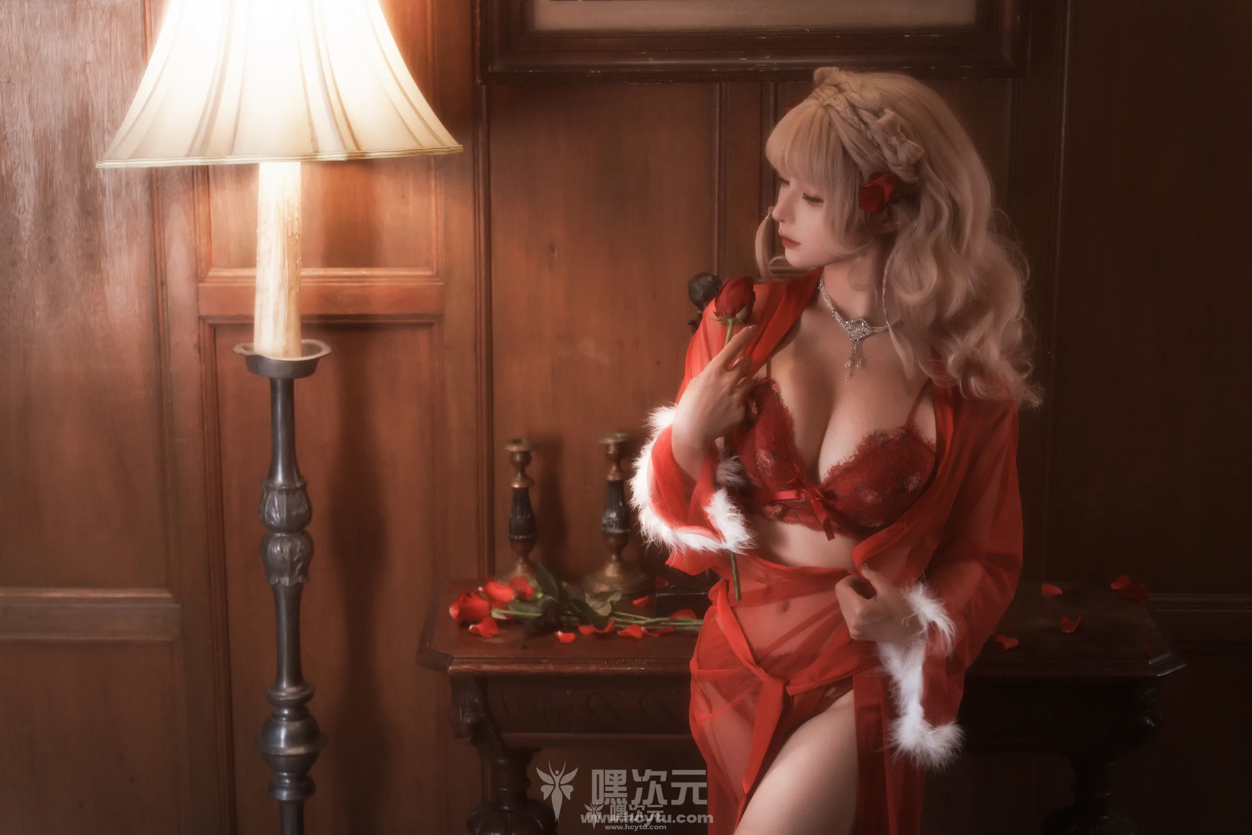 蠢沫沫 夜色中的古欧风情写真图片 - 嘿次元 图3