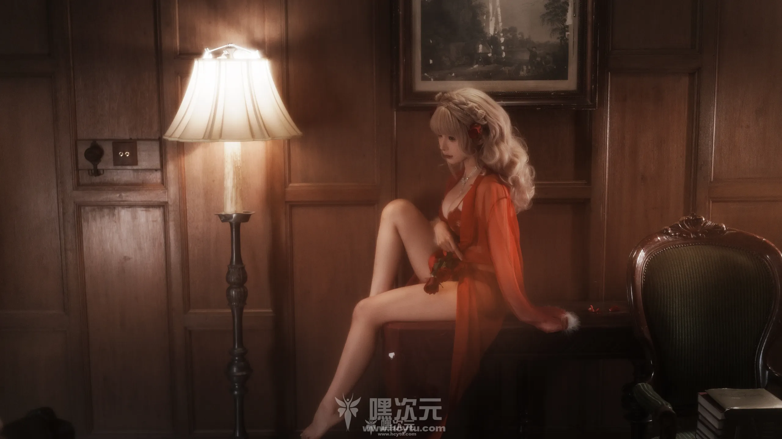 蠢沫沫 夜色中的古欧风情写真图片 - 嘿次元 图9