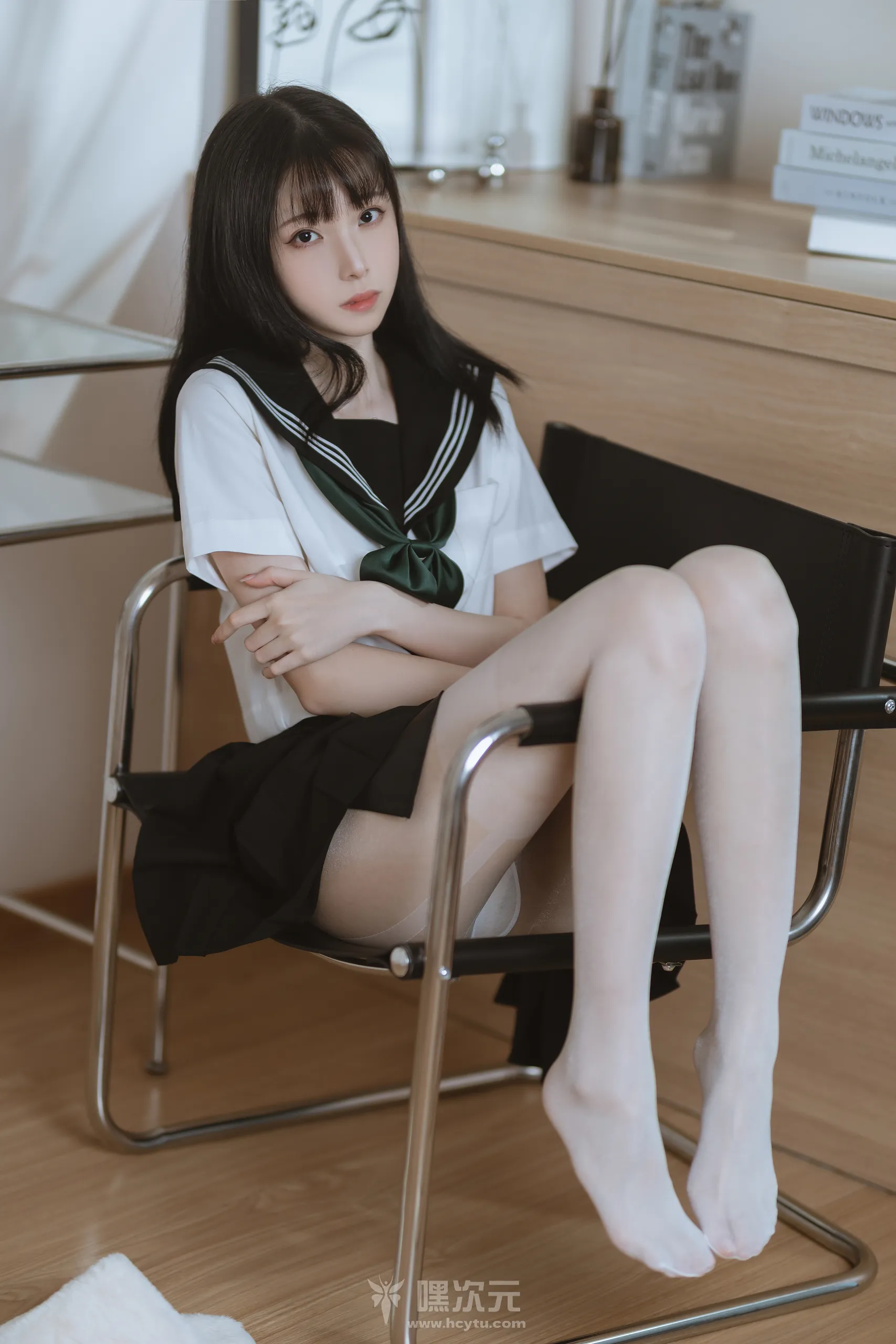 许岚LAN 白丝JK-白丝水手服 美女写真图片