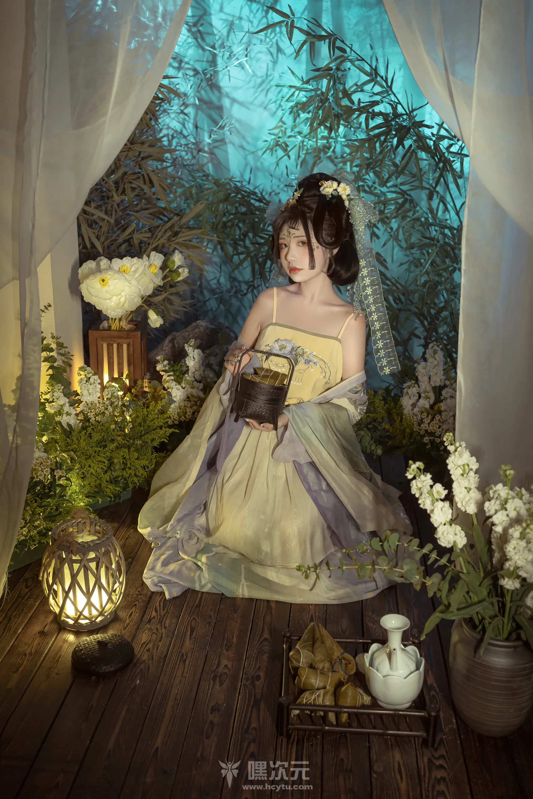 喵小吉端午古风汉服写真《浣溪沙》-嘿次元