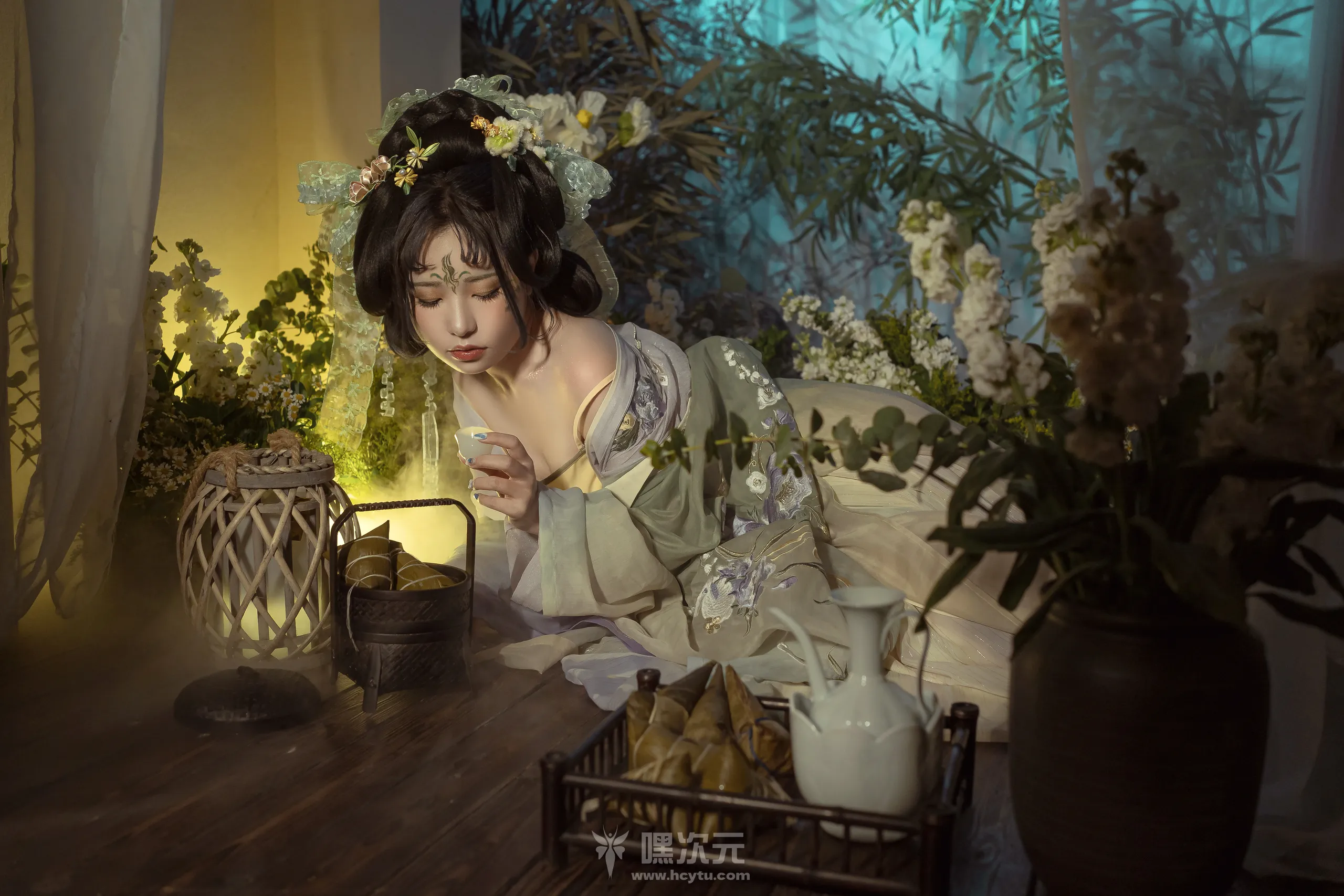 喵小吉端午古风汉服写真《浣溪沙》 - 嘿次元 图6