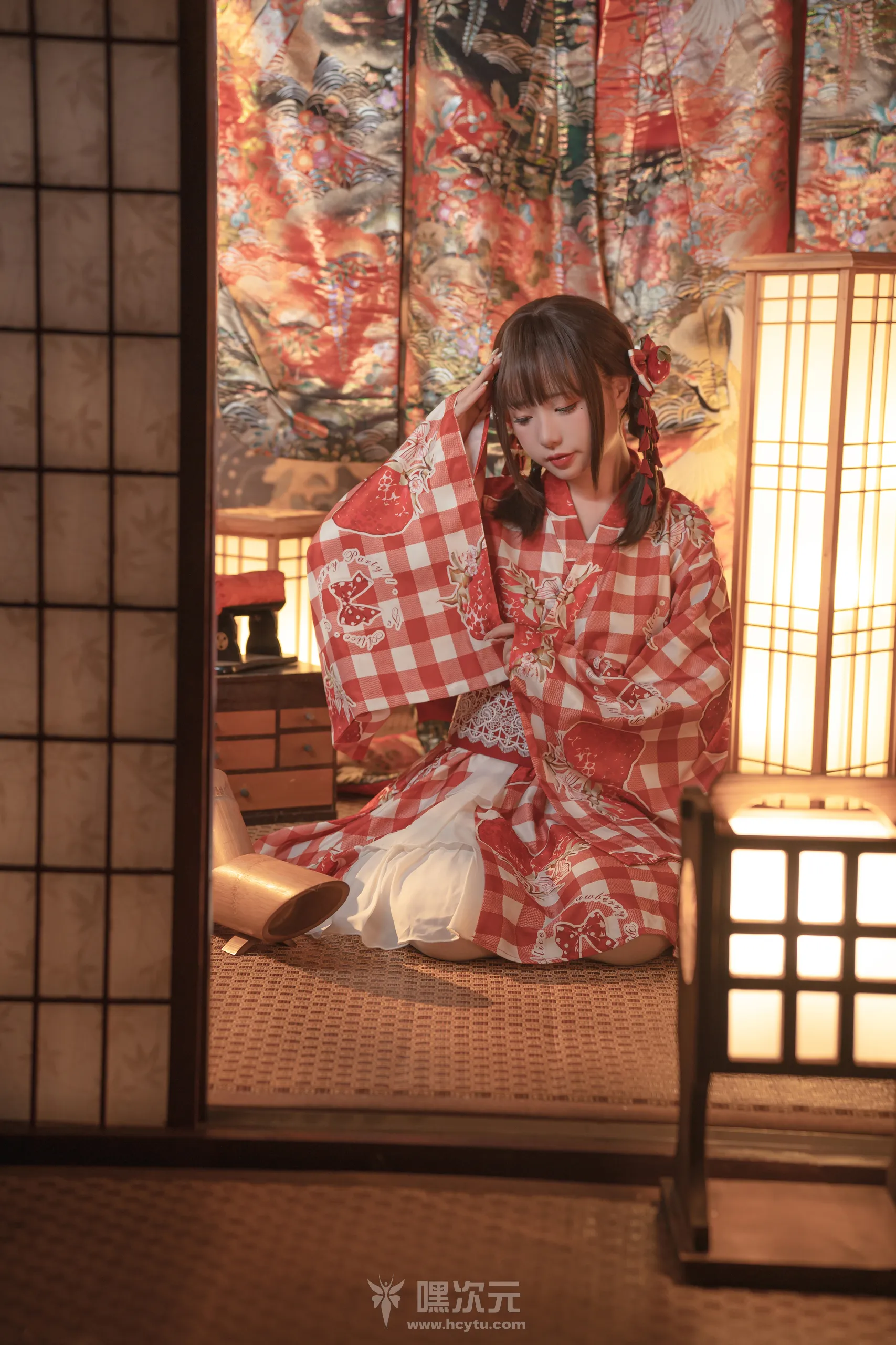 爆机少女喵小吉 – 和风《灼灼其华》 - 嘿次元 图6