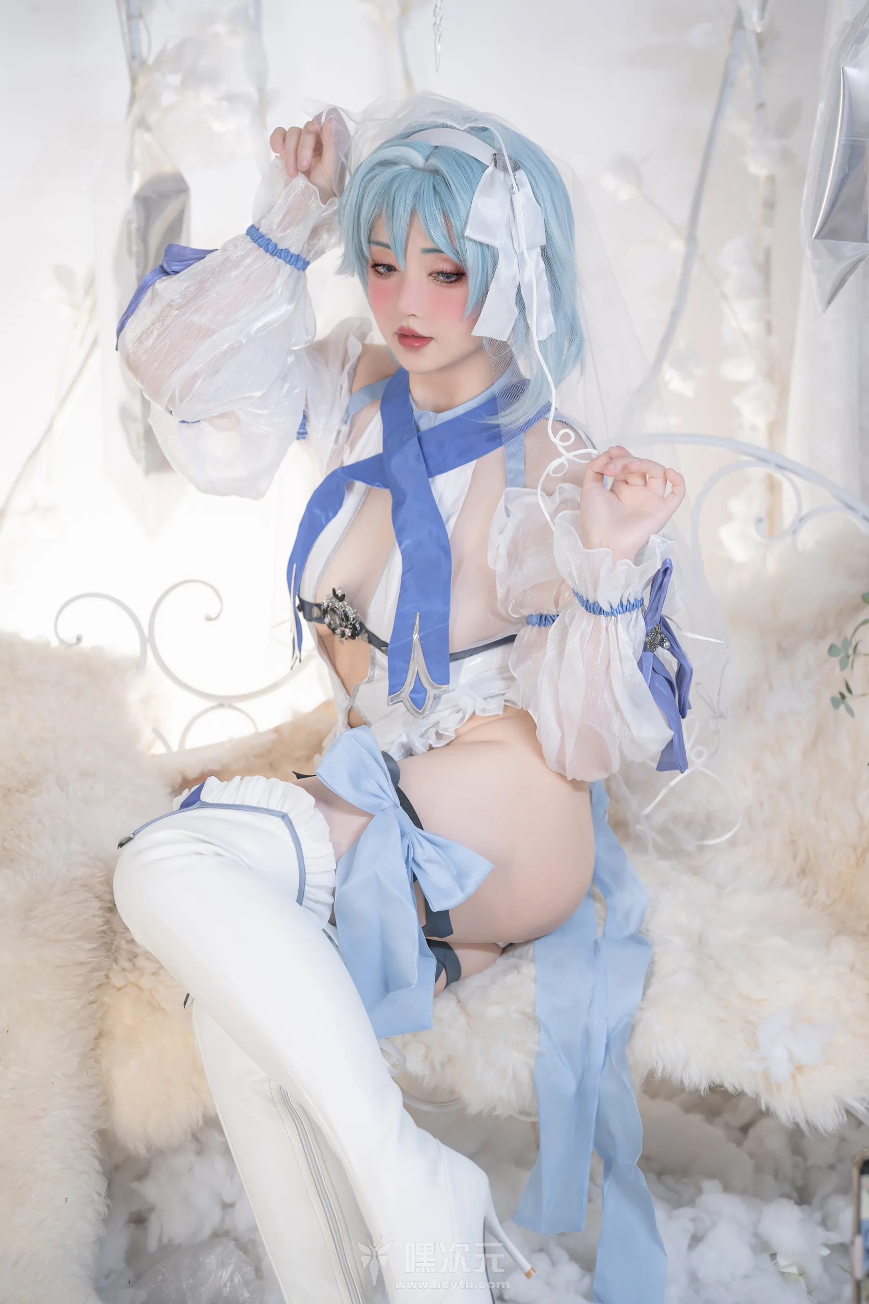 爆机少女喵小吉 – 双子 《原神花嫁：优菈&甘雨》 - 嘿次元 图3