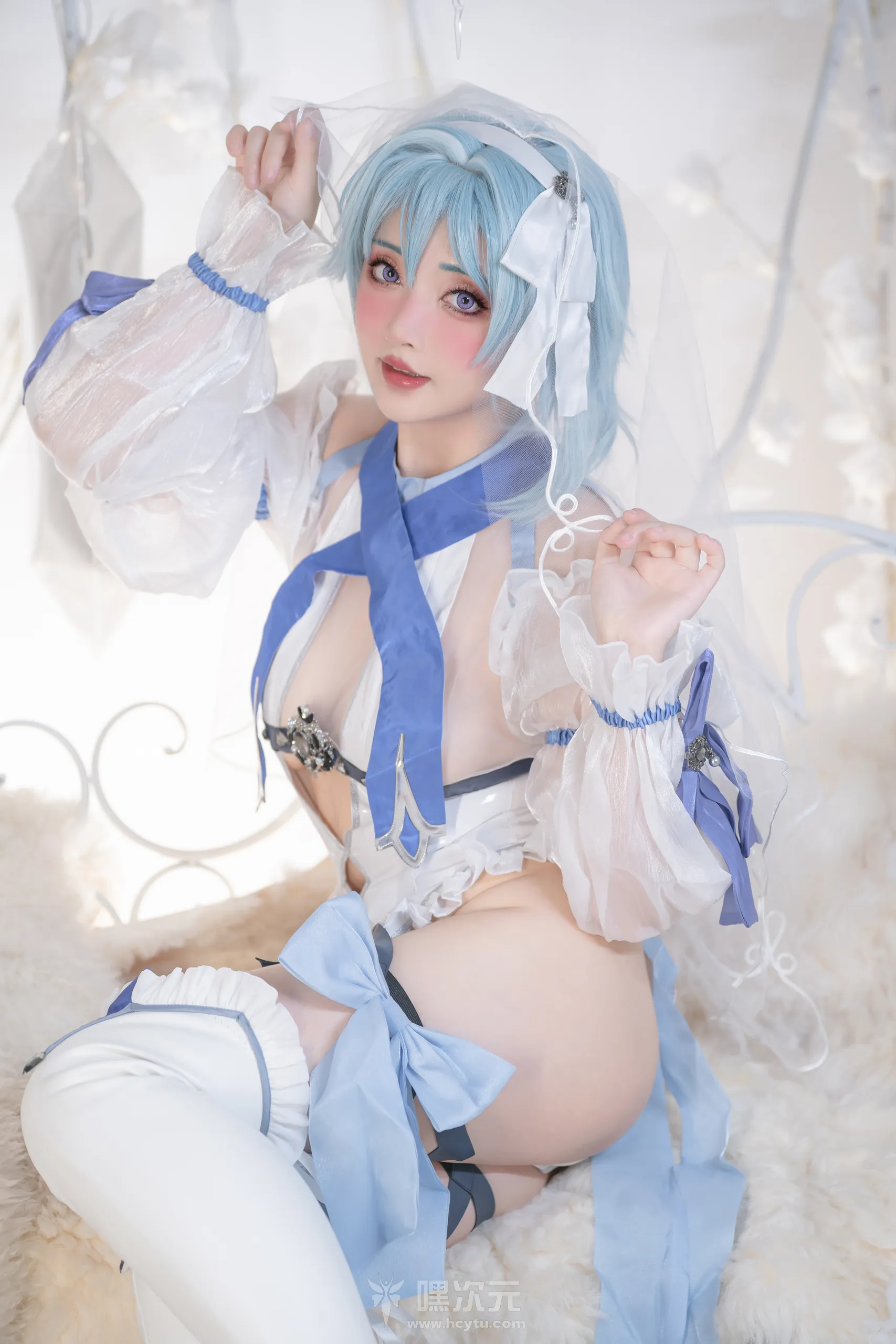 爆机少女喵小吉 – 双子 《原神花嫁：优菈&甘雨》 - 嘿次元 图4