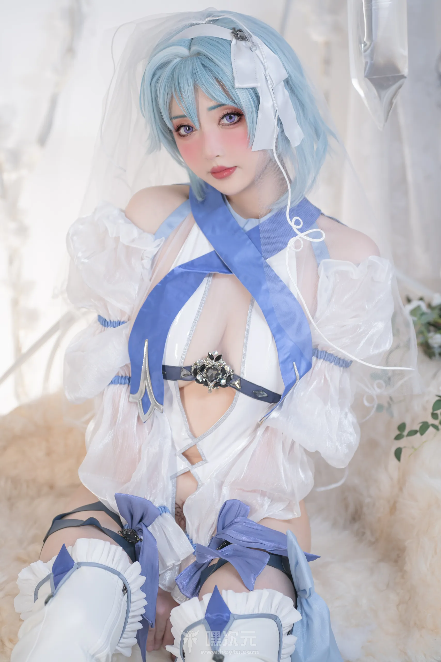 爆机少女喵小吉 – 双子 《原神花嫁：优菈&甘雨》-嘿次元