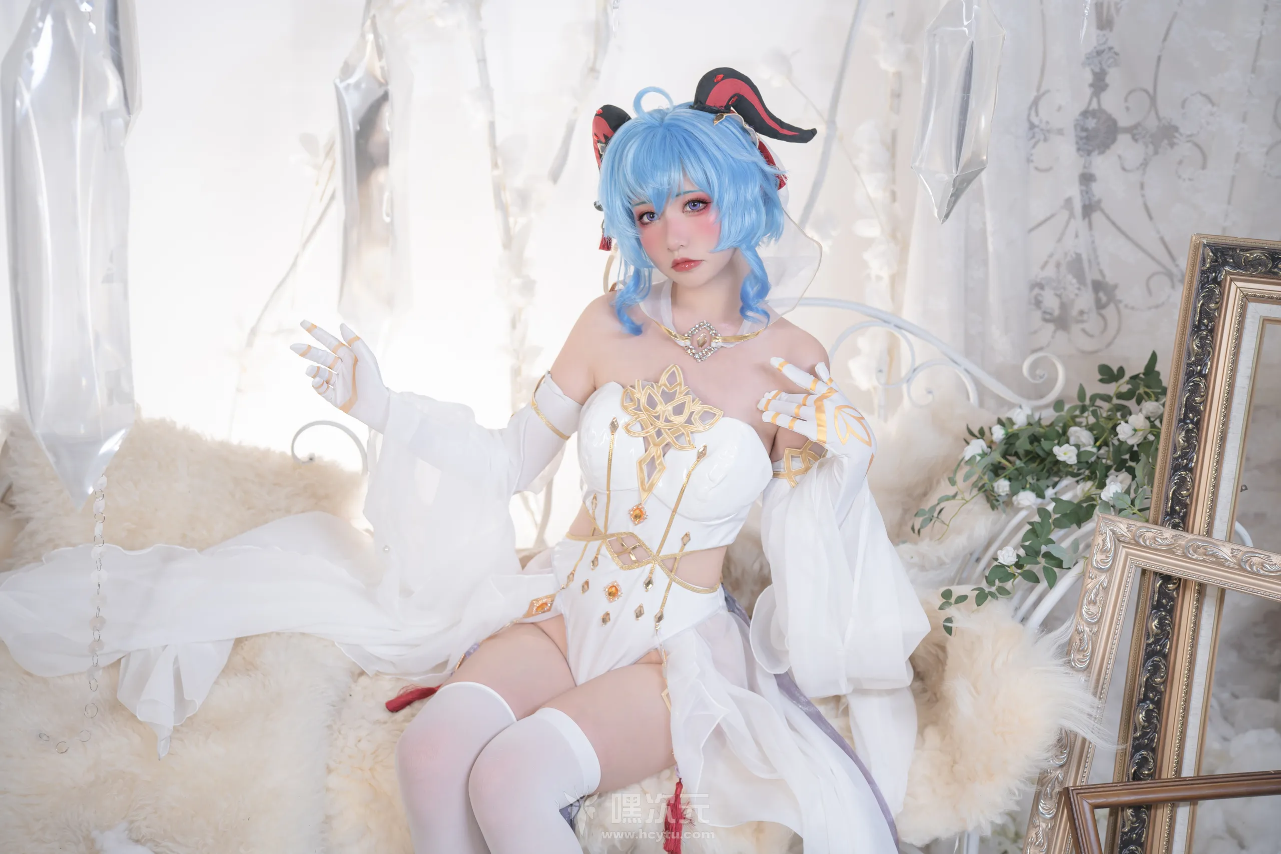 爆机少女喵小吉 – 双子 《原神花嫁：优菈&甘雨》 - 嘿次元 图9