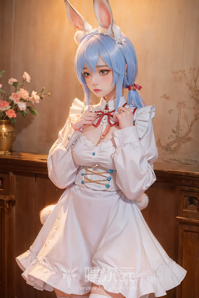 喵小吉 AI画作 《兔子女仆》 - 嘿次元 图5
