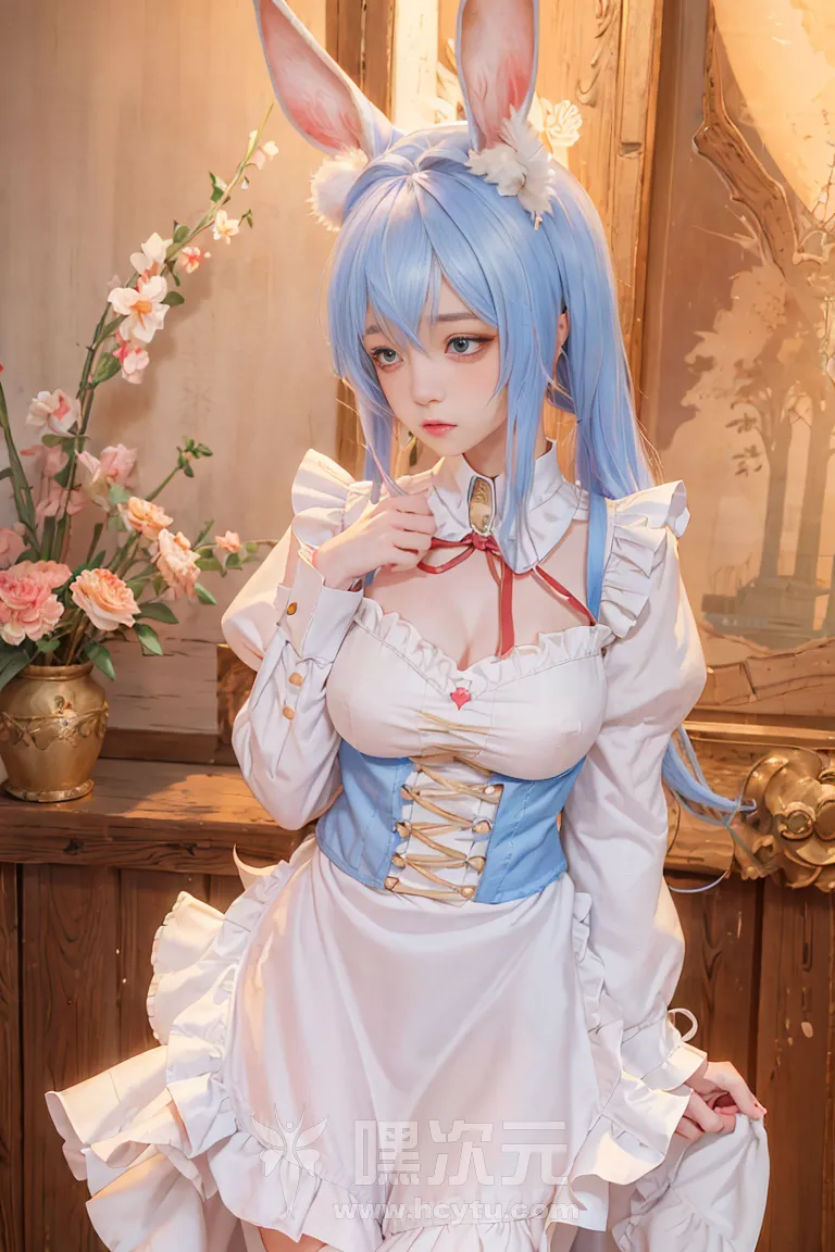 喵小吉 AI画作 《兔子女仆》 - 嘿次元 图6