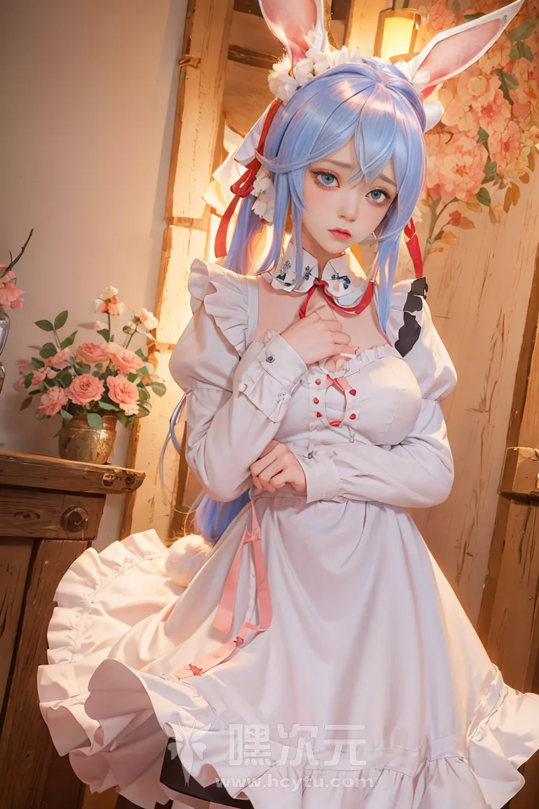 喵小吉 AI画作 《兔子女仆》 - 嘿次元 图8