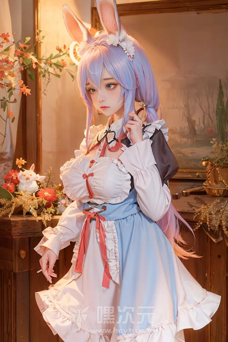 喵小吉 AI画作 《兔子女仆》 - 嘿次元 图7
