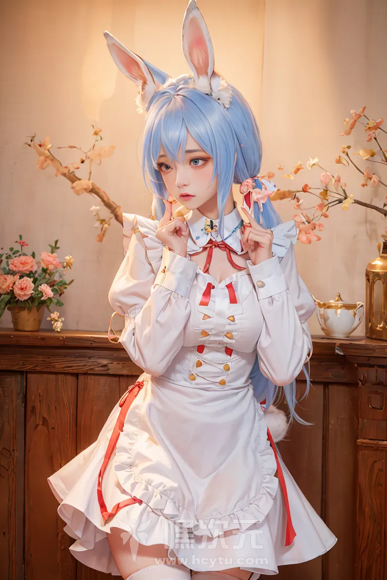 喵小吉 AI画作 《兔子女仆》 - 嘿次元 图9