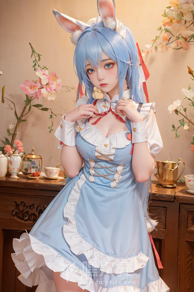 喵小吉 AI画作 《兔子女仆》 - 嘿次元 图15