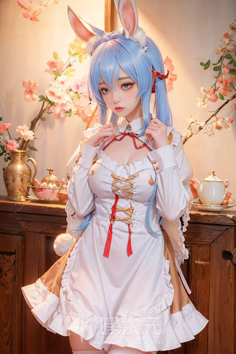 喵小吉 AI画作 《兔子女仆》 - 嘿次元 图10