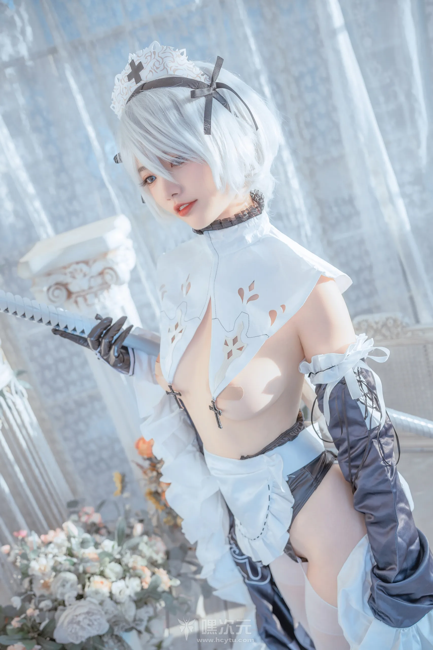 桃良阿宅 女仆2B 图片 - 嘿次元 图2