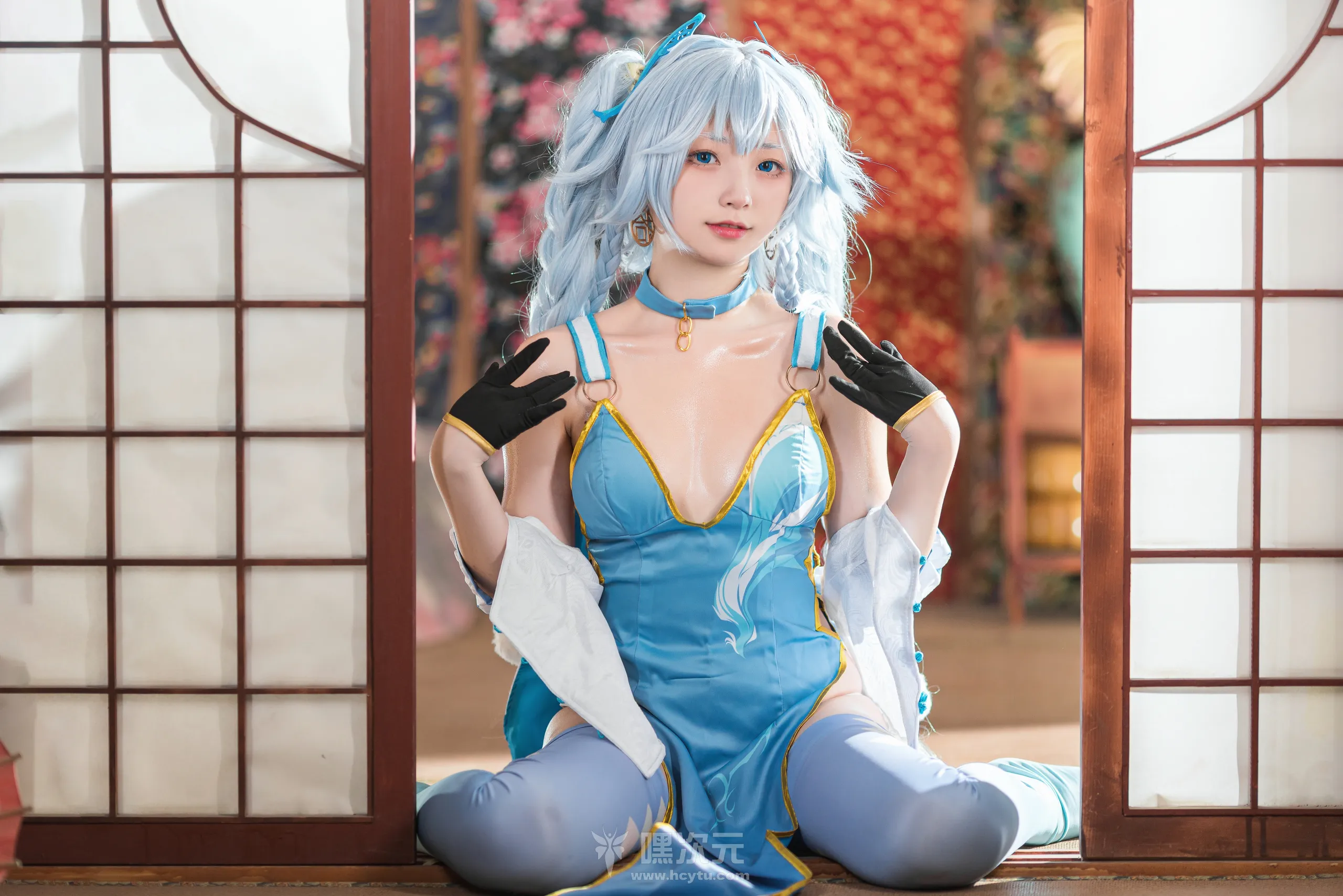 花铃 PA15-翠雀媚 美女写真图片-嘿次元