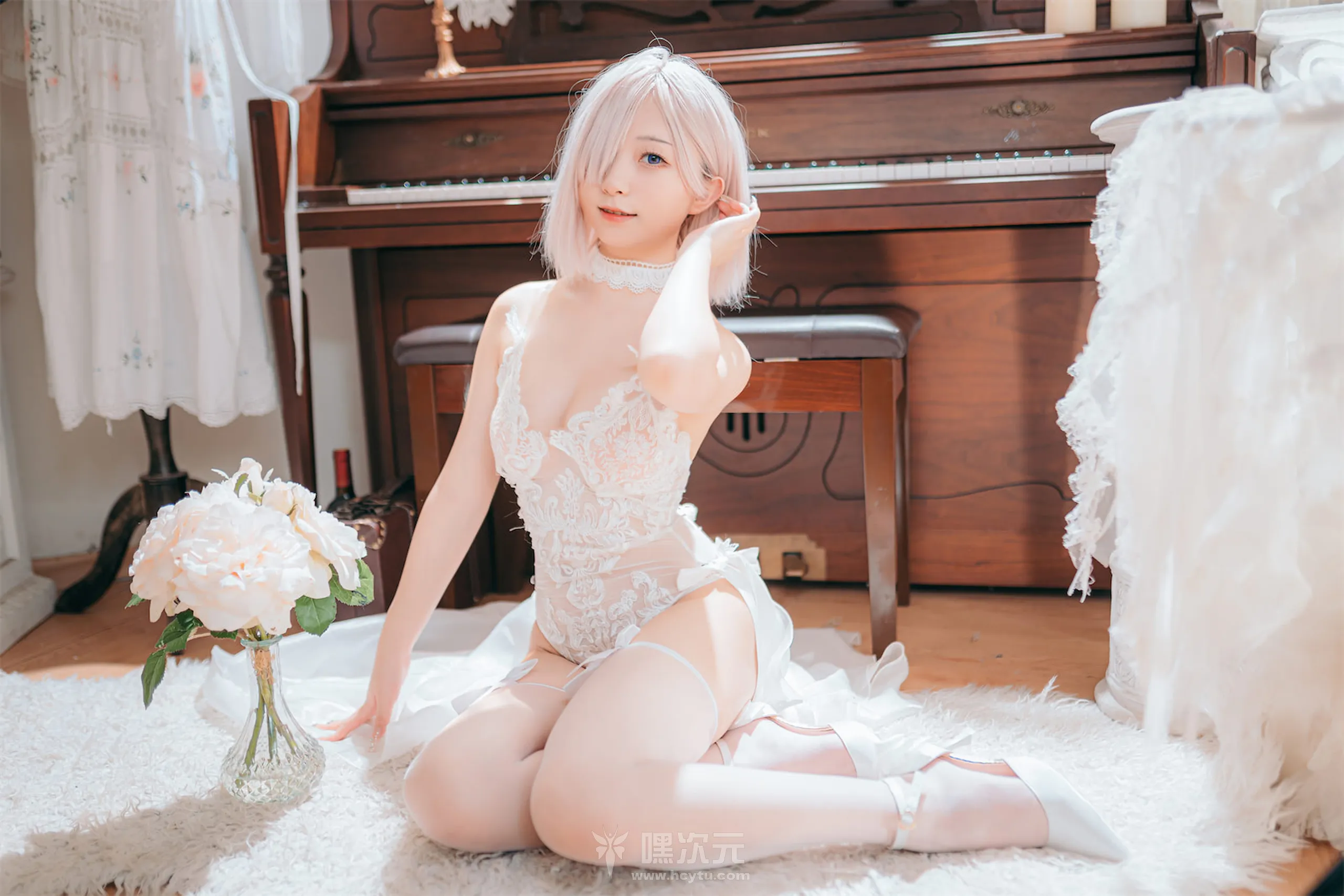 花铃 玛修婚纱 美女写真图片 - 嘿次元 图9