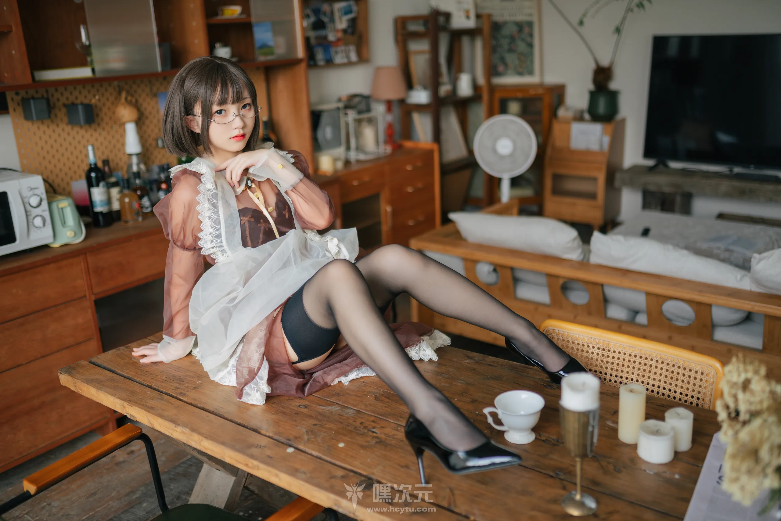 花铃 透明女仆 美女写真图片 - 嘿次元 图2