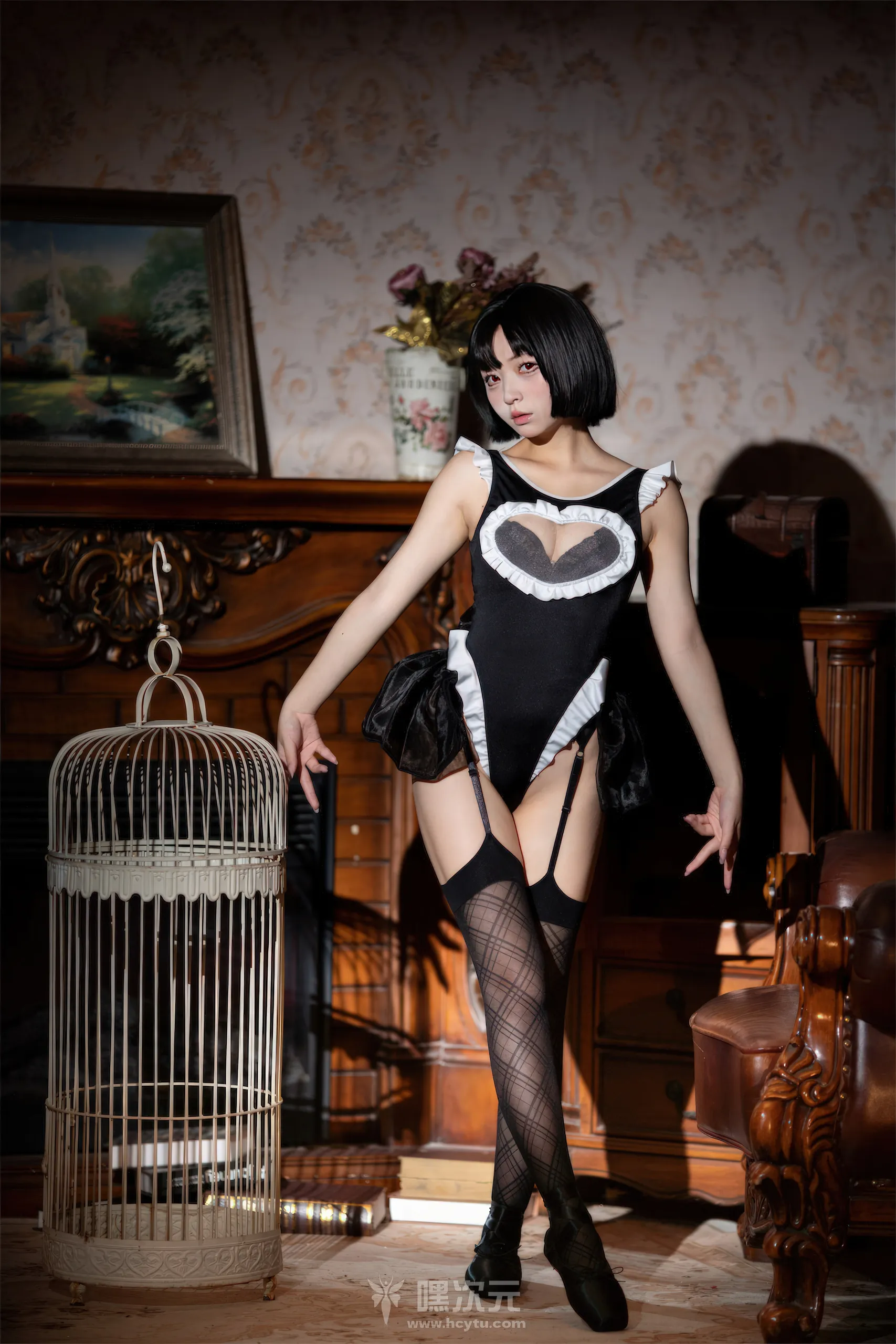 花铃 NO.026 马戏团芭蕾 吊带袜高叉 美女写真图片 - 嘿次元 图3