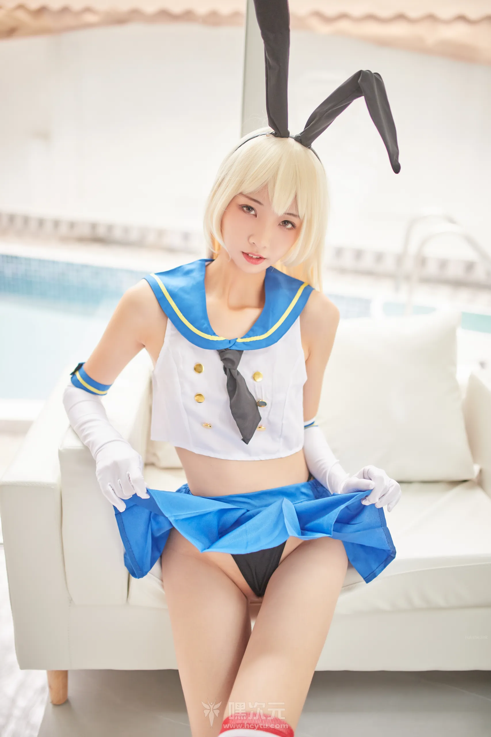 西瓜少女 C服岛风白贞摄影会返图-01 - 嘿次元 图4