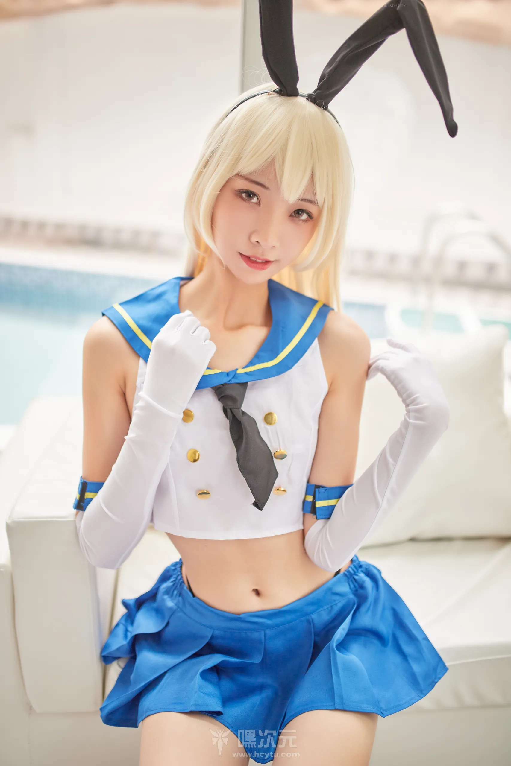 西瓜少女 C服岛风白贞摄影会返图-01 - 嘿次元 图3