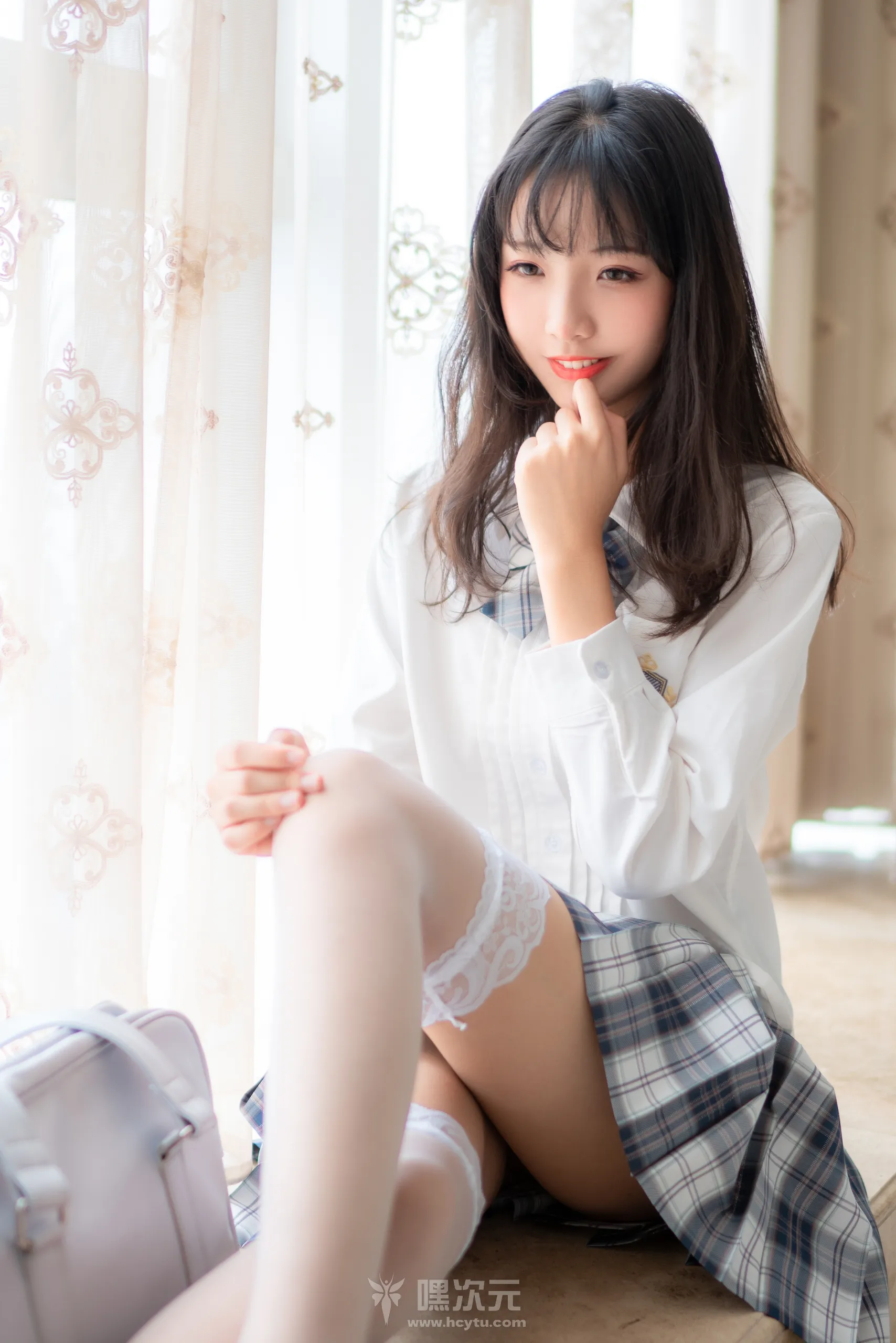 西瓜少女 JK格子裙 - 嘿次元 图2