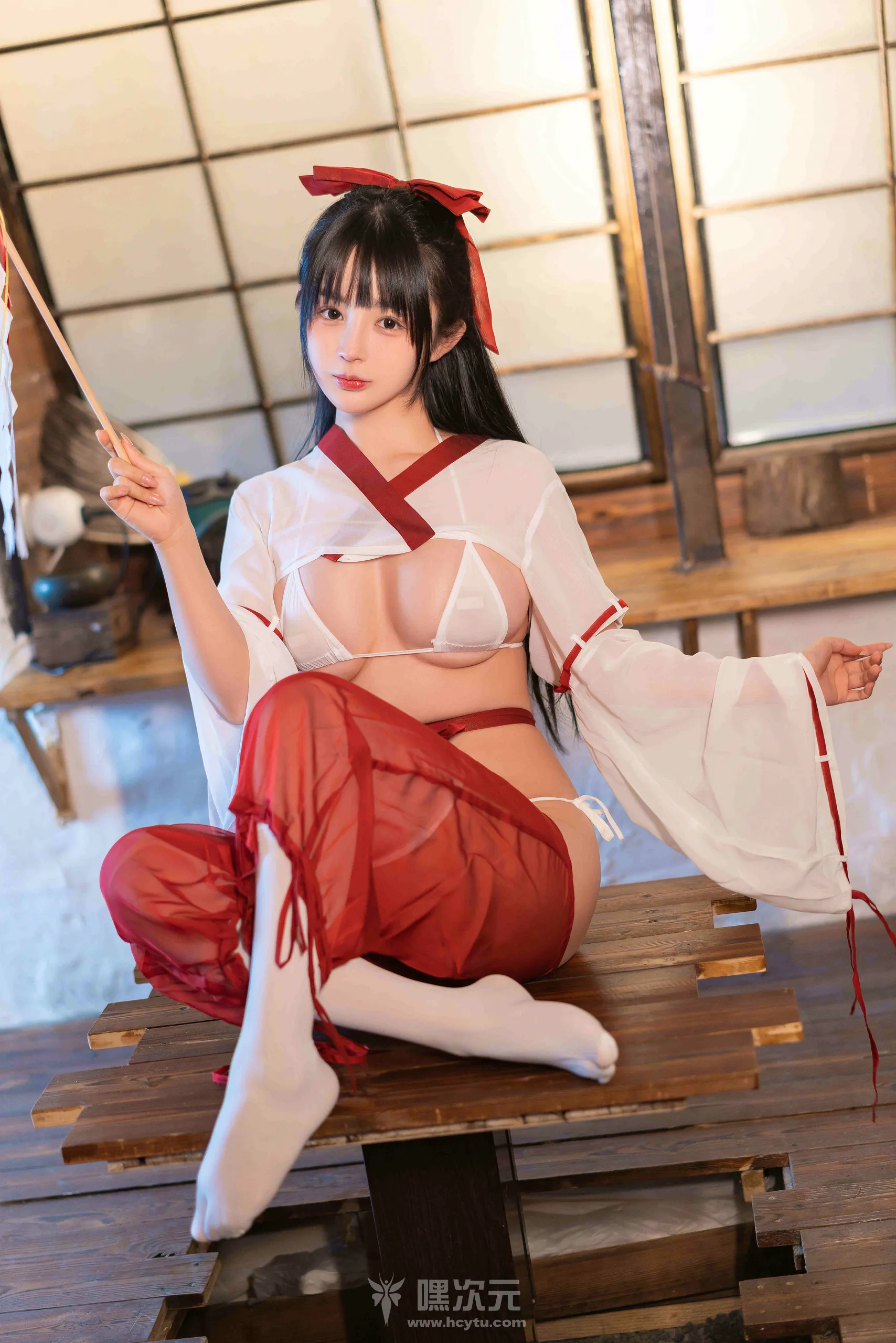 桜井宁宁 《巫女》 美女写真图片 - 嘿次元 图2
