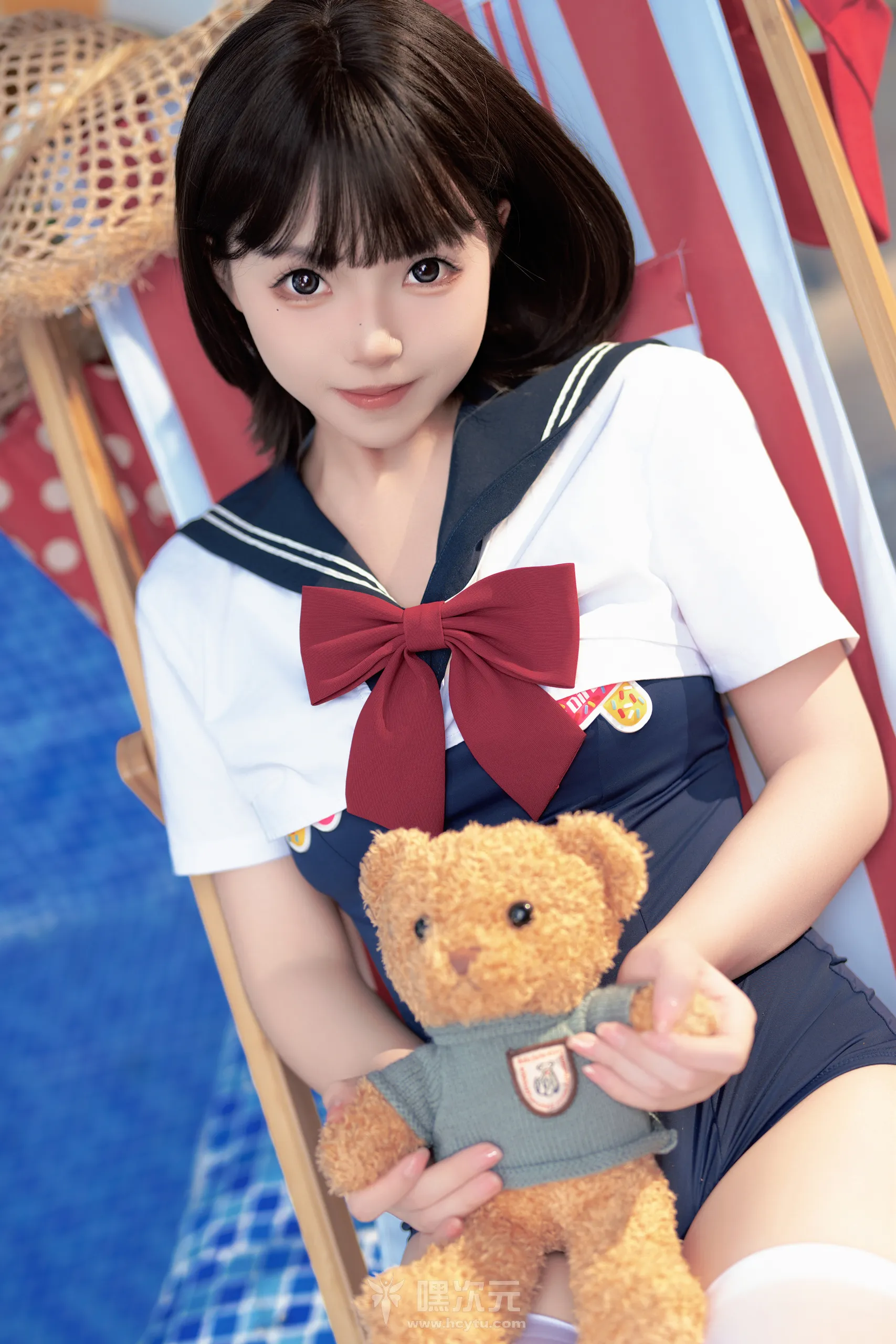 Bangni邦尼 反差JK泳装 写真图片 - 嘿次元 图3