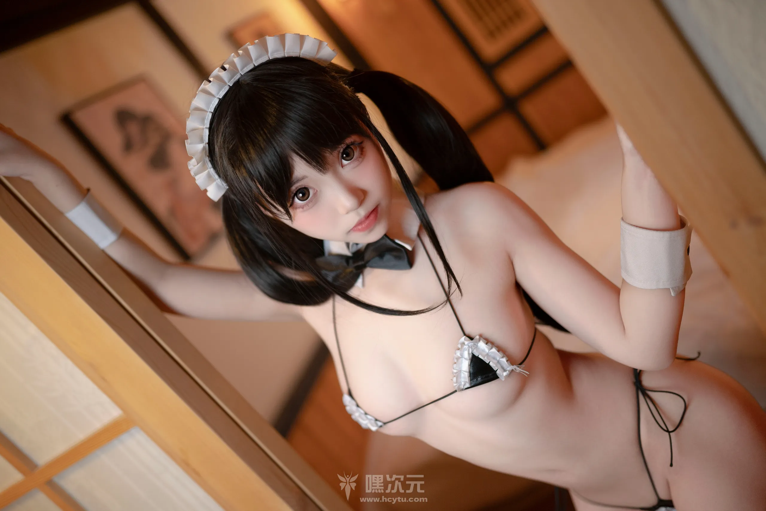 Bangni邦尼 三点式女仆 极简微型比基尼 写真集 - 嘿次元 图4