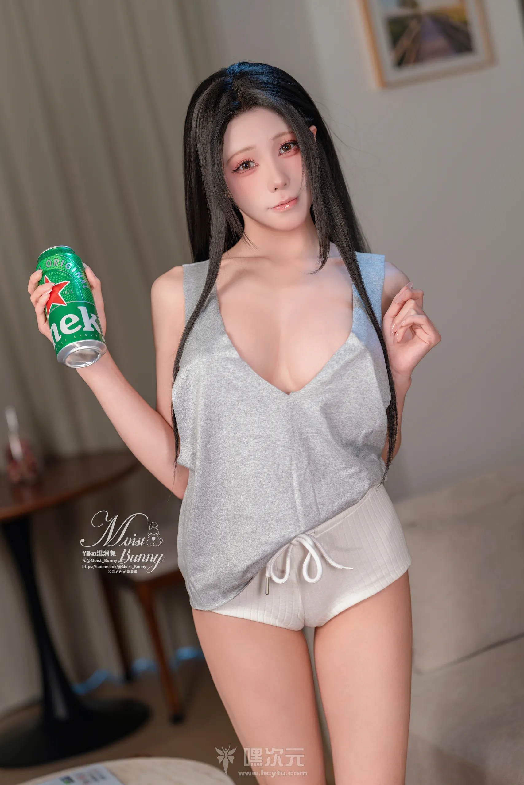 黏黏团子兔(Yiko湿润兔) 小酌怡情 居家私房写真集 - 嘿次元 图5