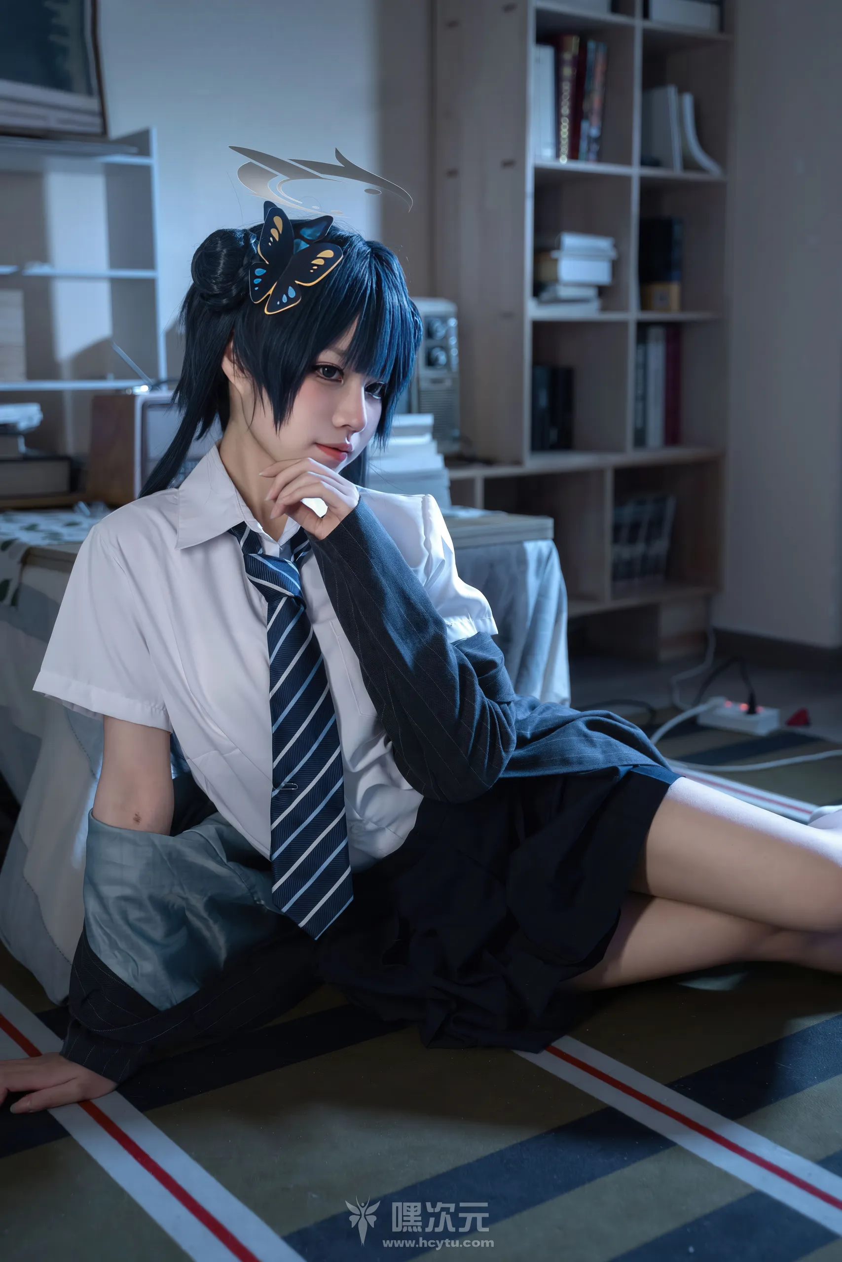 清水凪 蔚蓝档案 龙华妃咲 JK 白袜美腿 写真集 - 嘿次元 图2