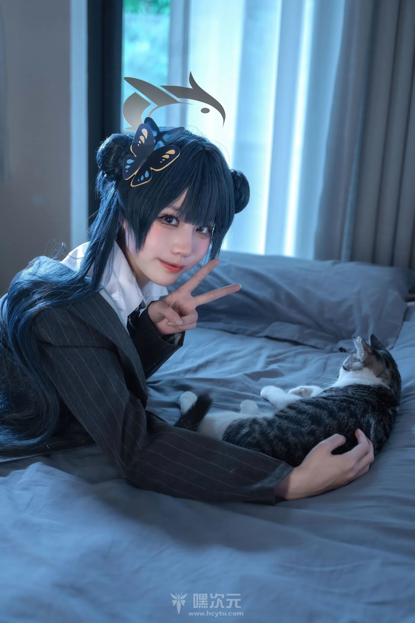 清水凪 蔚蓝档案 龙华妃咲 JK 白袜美腿 写真集 - 嘿次元 图3