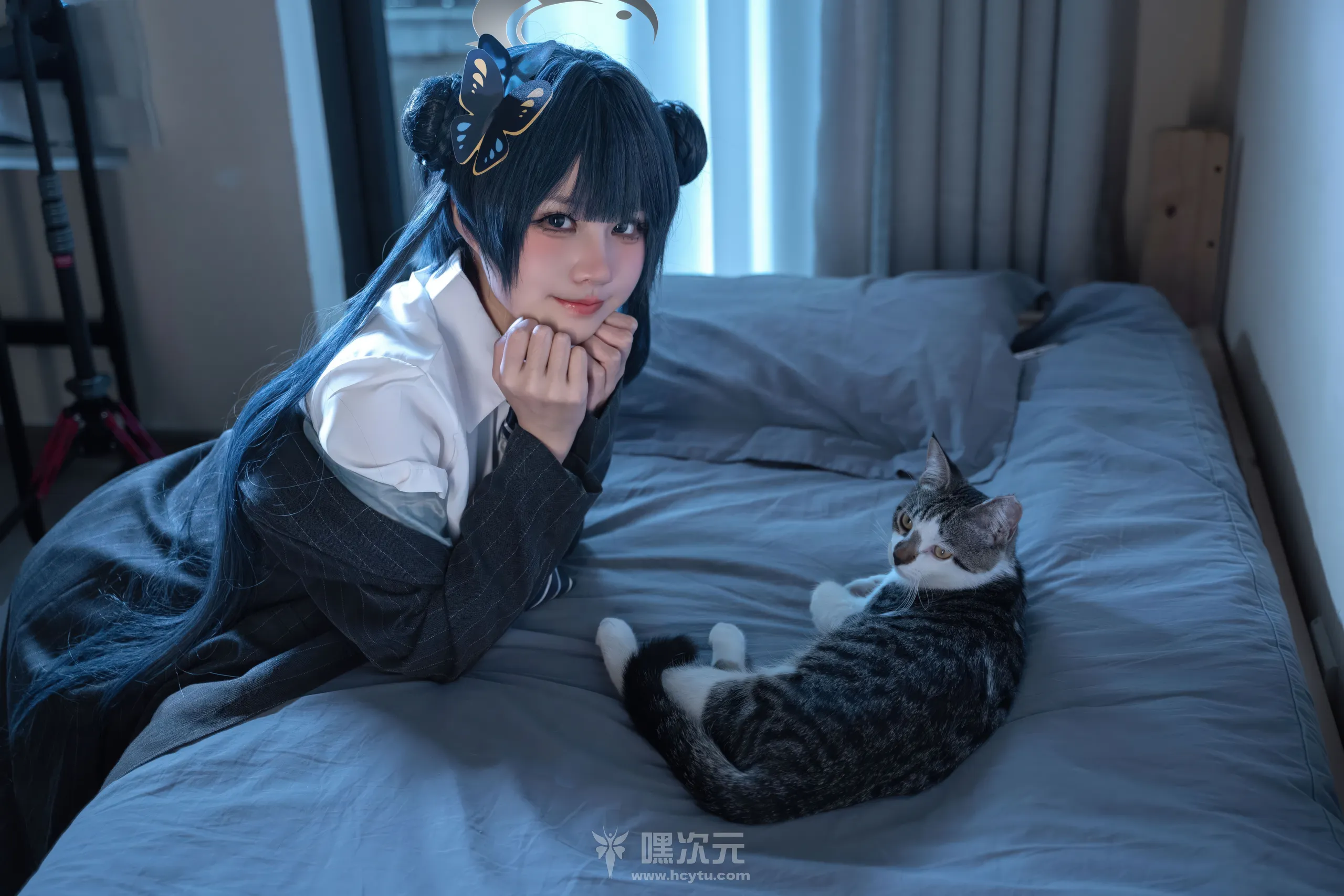 清水凪 蔚蓝档案 龙华妃咲 JK 白袜美腿 写真集 - 嘿次元 图4