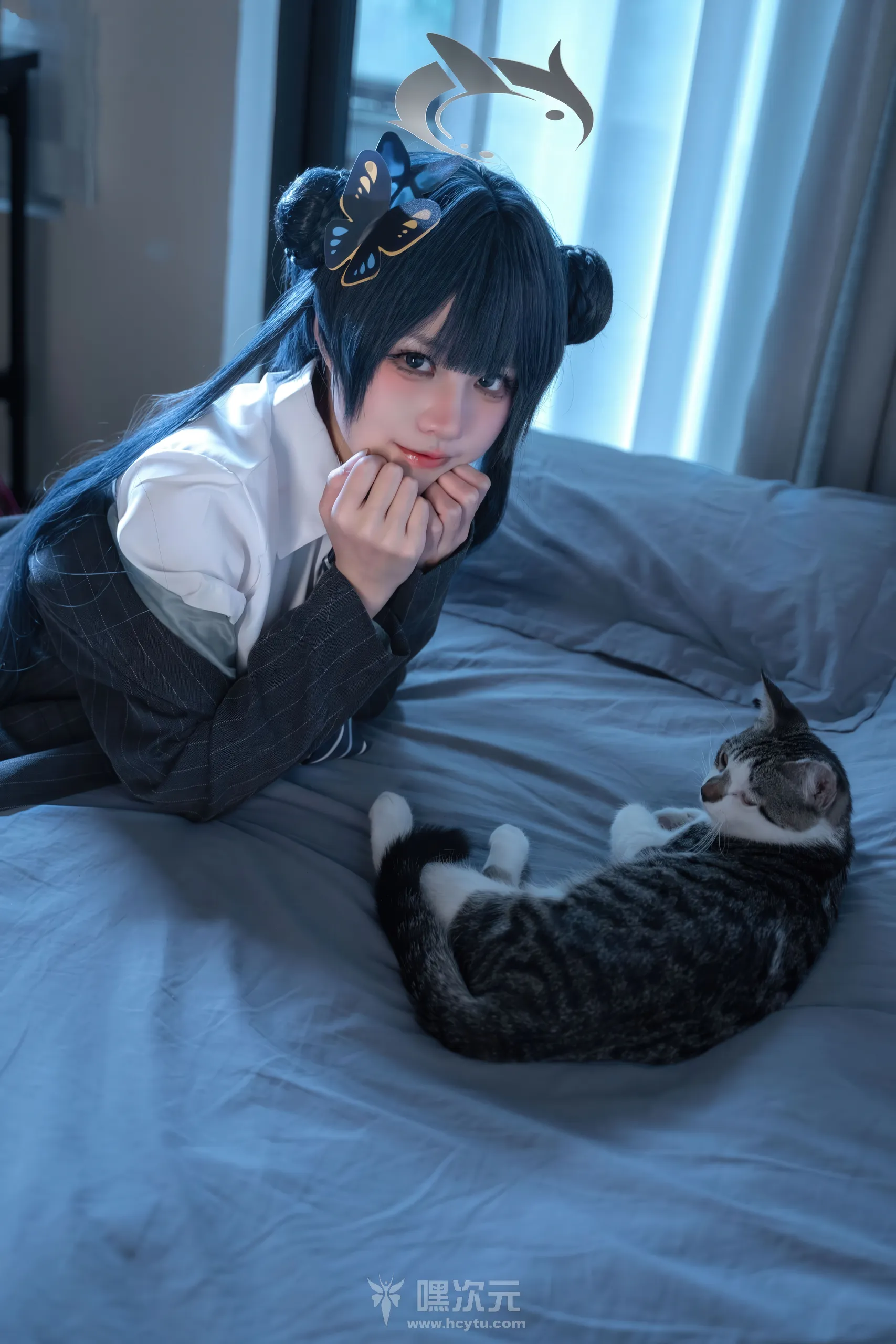 清水凪 蔚蓝档案 龙华妃咲 JK 白袜美腿 写真集 - 嘿次元 图5