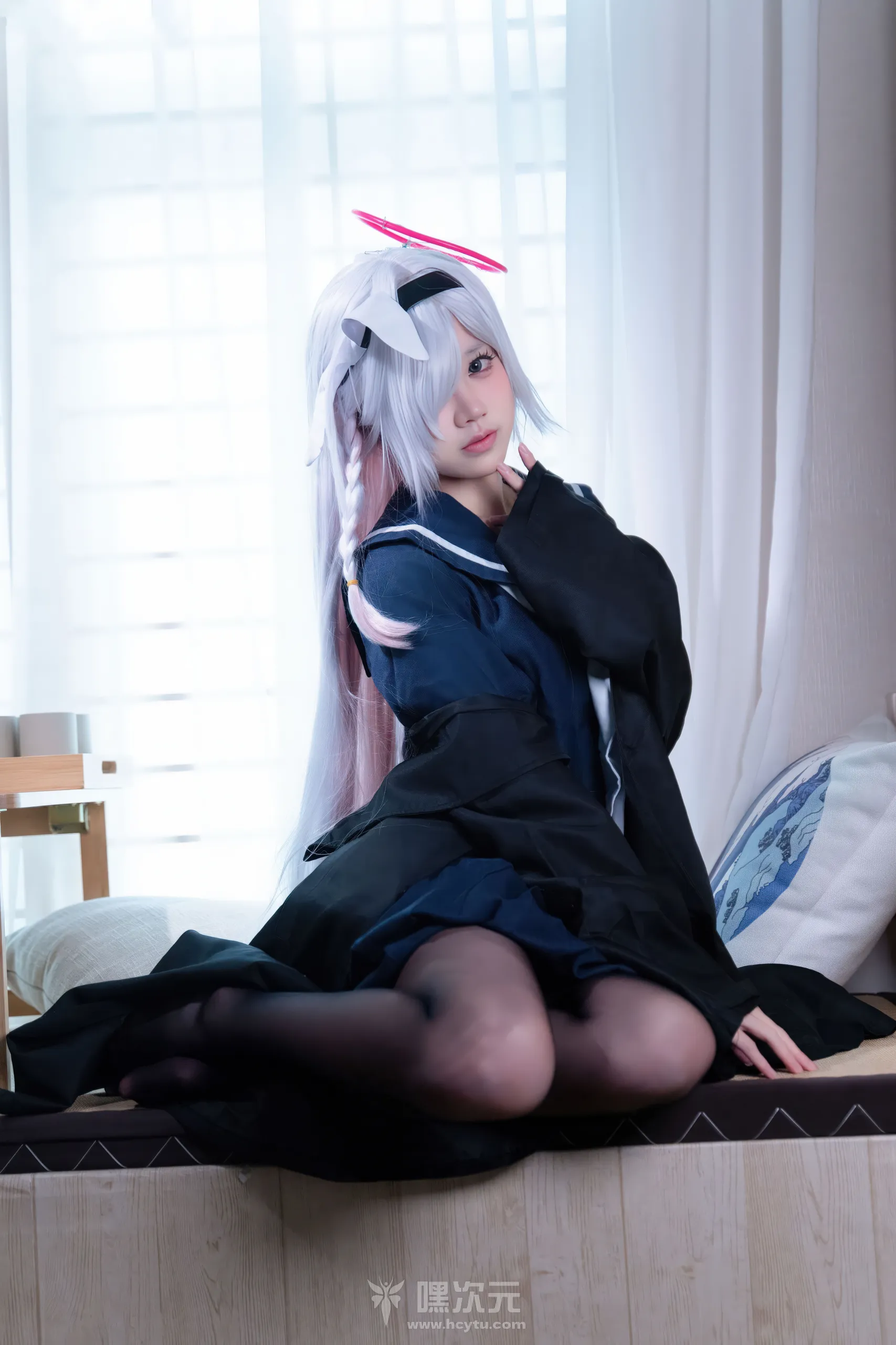 清水凪 普拉娜 蔚蓝档案 黑丝战损 Cosplay写真集 - 嘿次元 图3