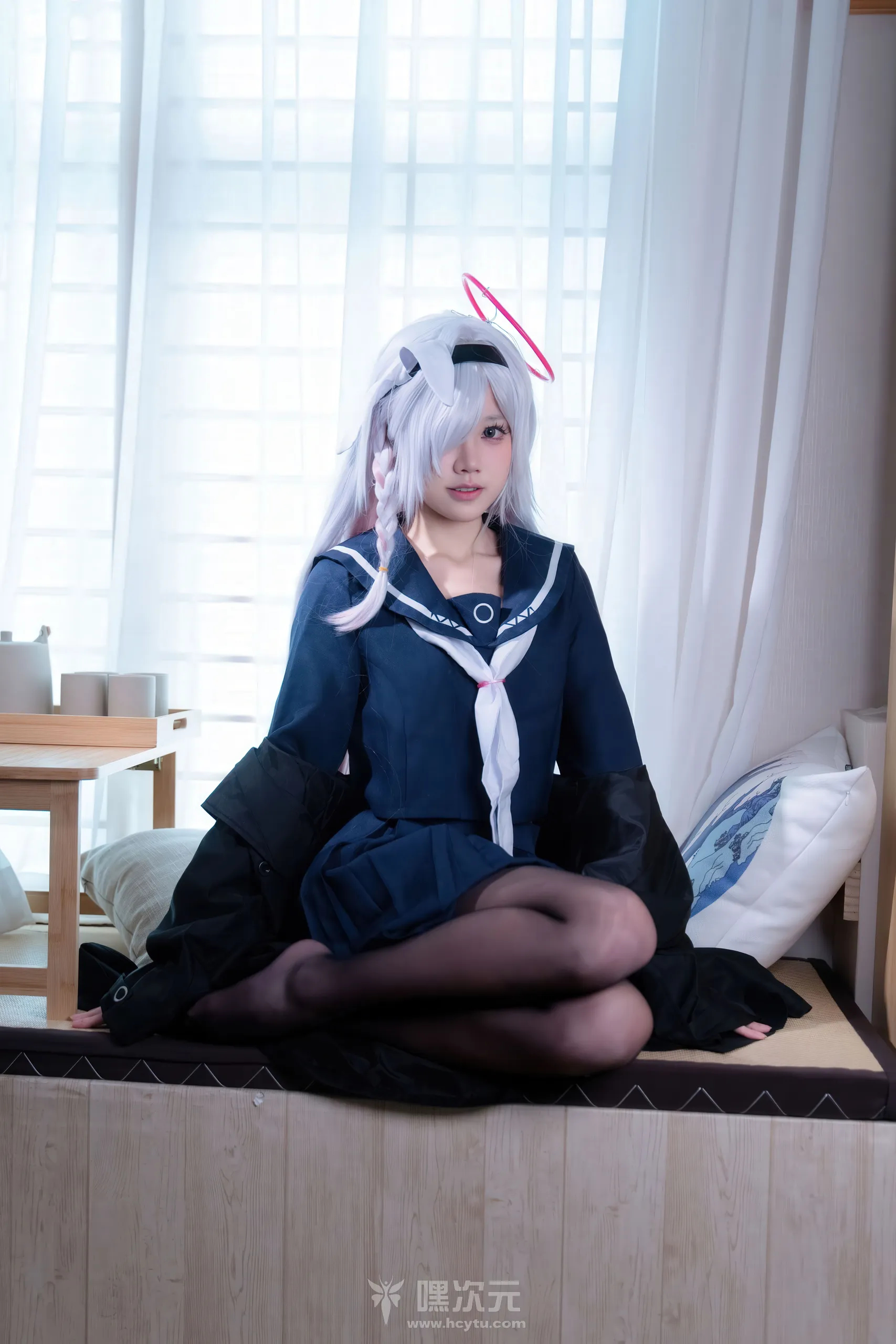 清水凪 普拉娜 蔚蓝档案 黑丝战损 Cosplay写真集 - 嘿次元 图4