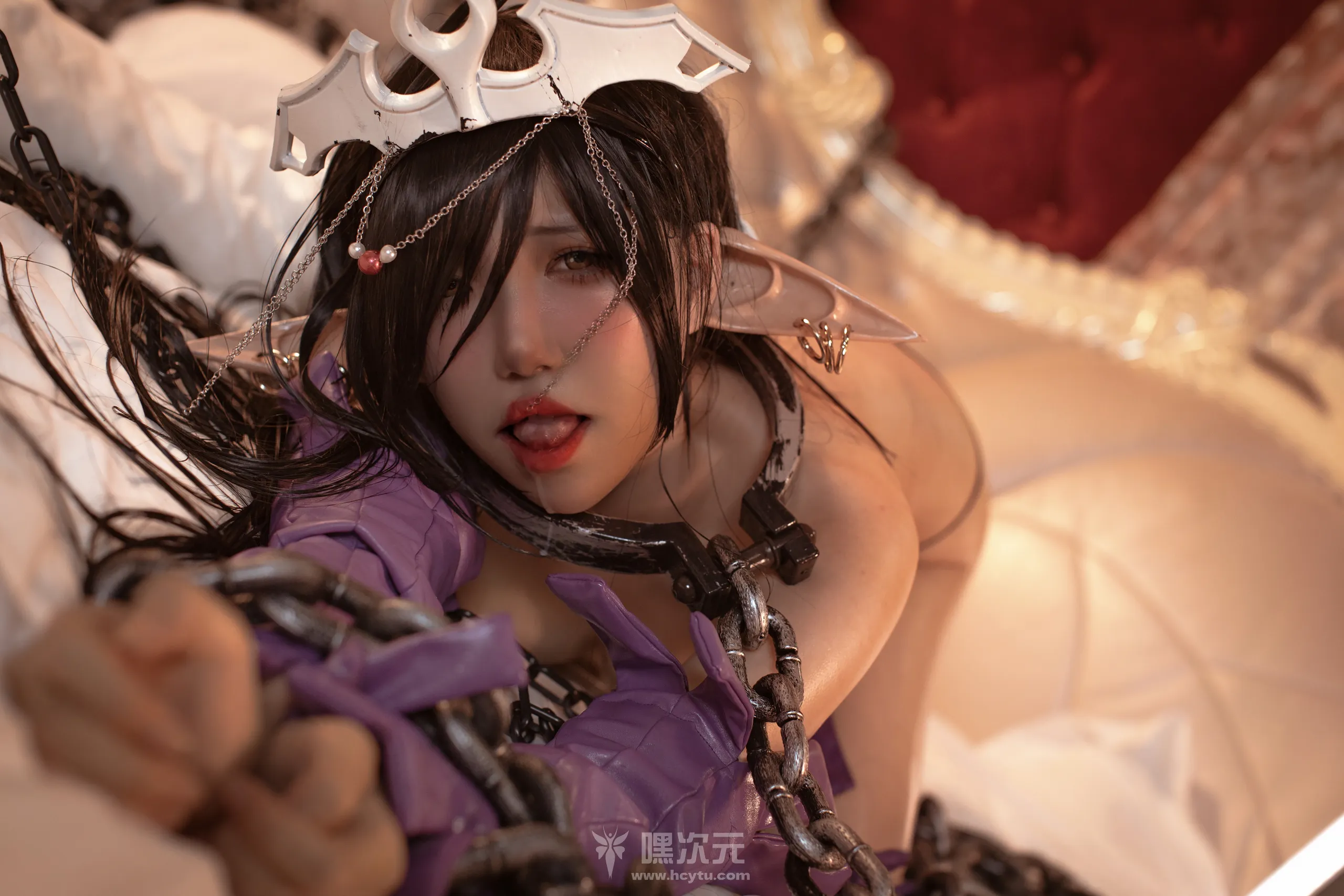 阿薰kaOri 黑獣 黑精灵女王奥利卡写真图片-嘿次元