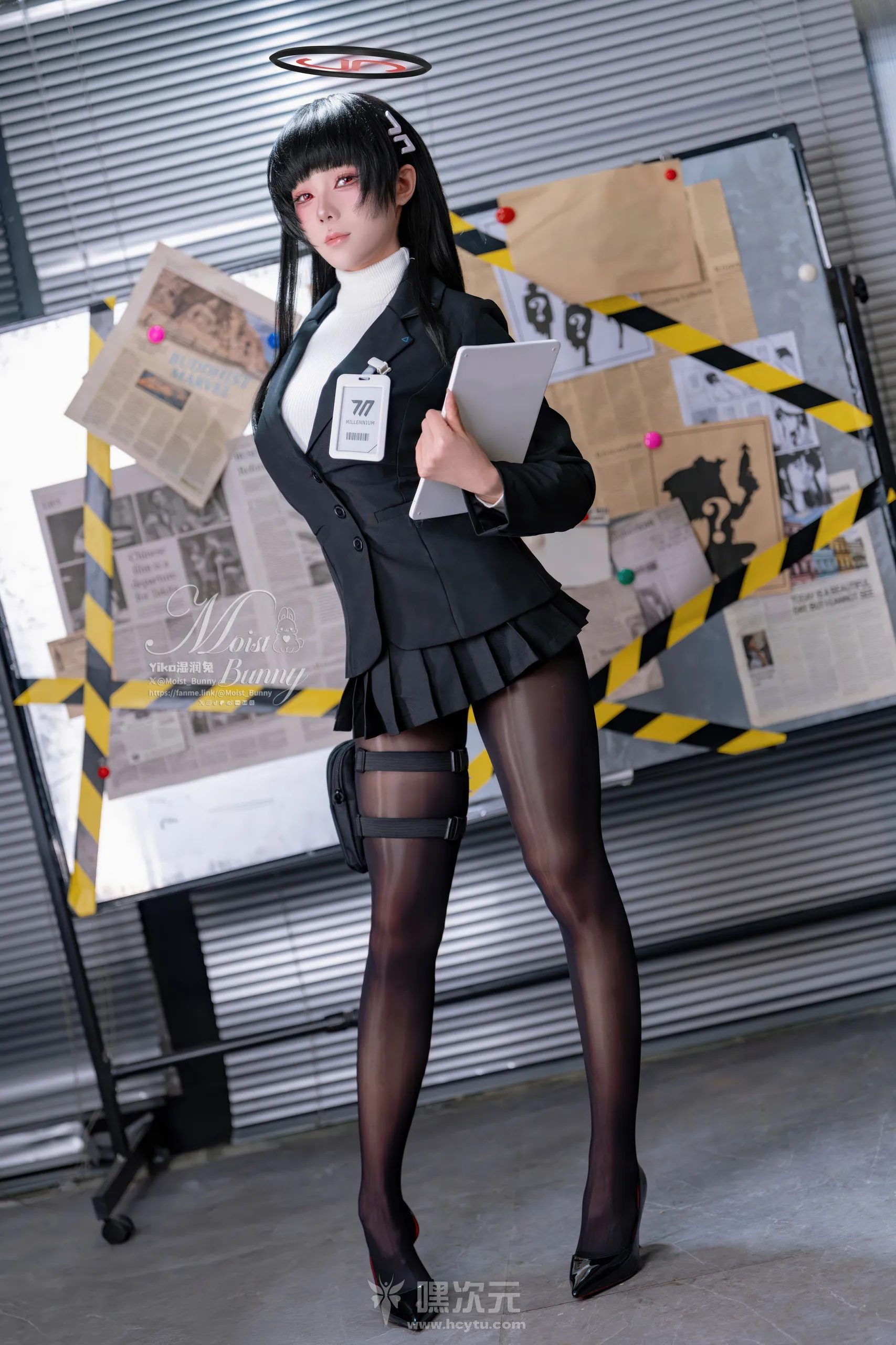 黏黏团子兔 调月莉音 黑丝OL职场制服-嘿次元