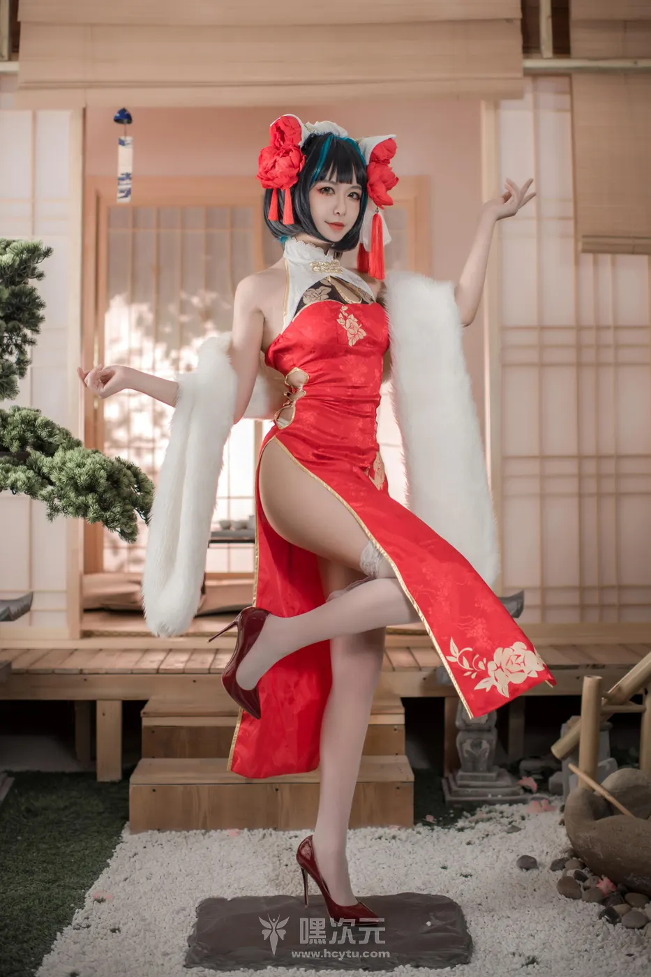 源纱希喵喵喵 柴郡红色旗袍 写真集 - 源纱希喵喵喵 柴郡红色旗袍 写真集 封面预览