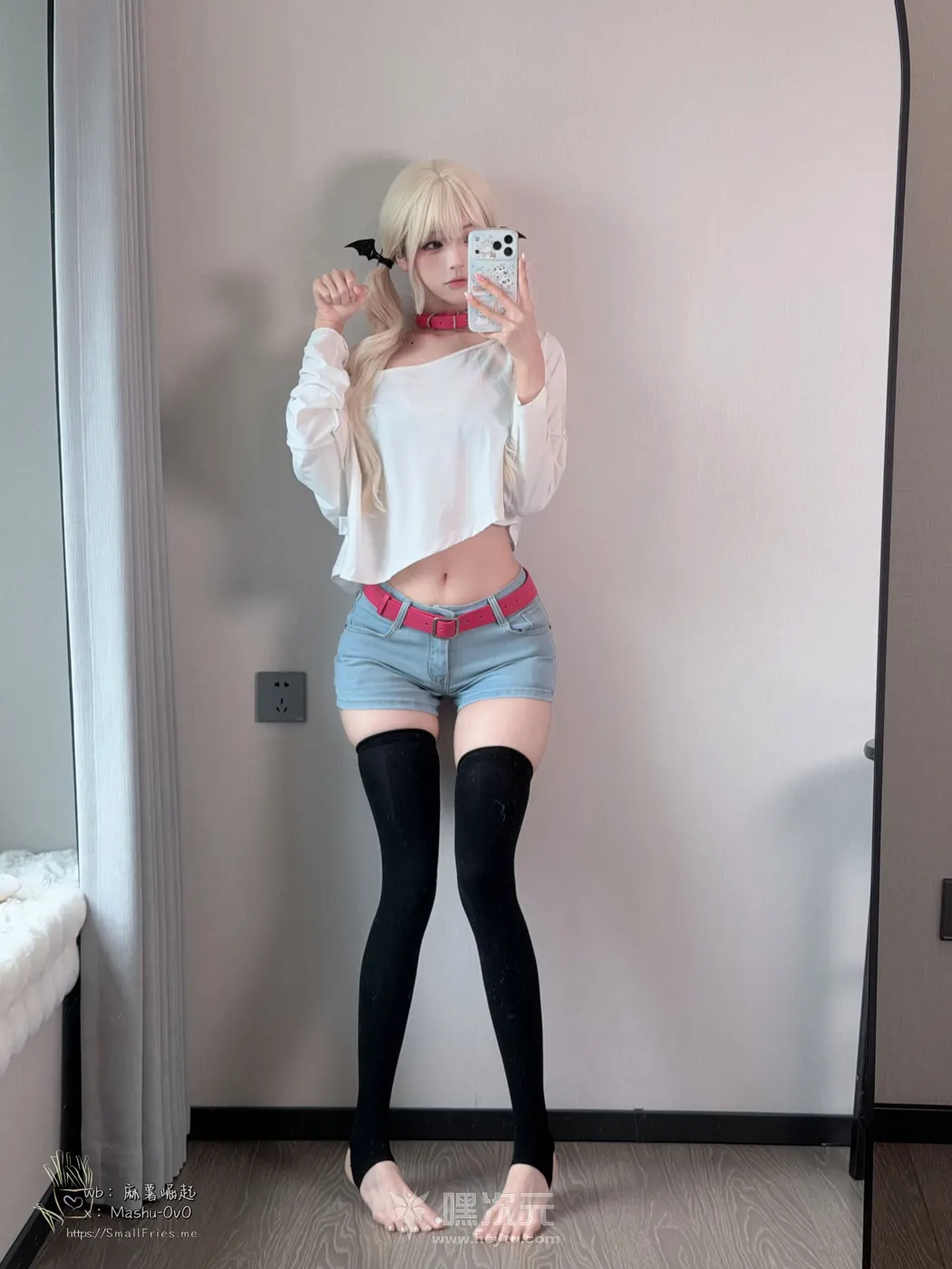 麻薯好吃 哥哥好弱…吗 粉嫩皮带勒腰欲拒还迎 写真集 - 麻薯好吃 哥哥好弱…吗 写真集 封面预览