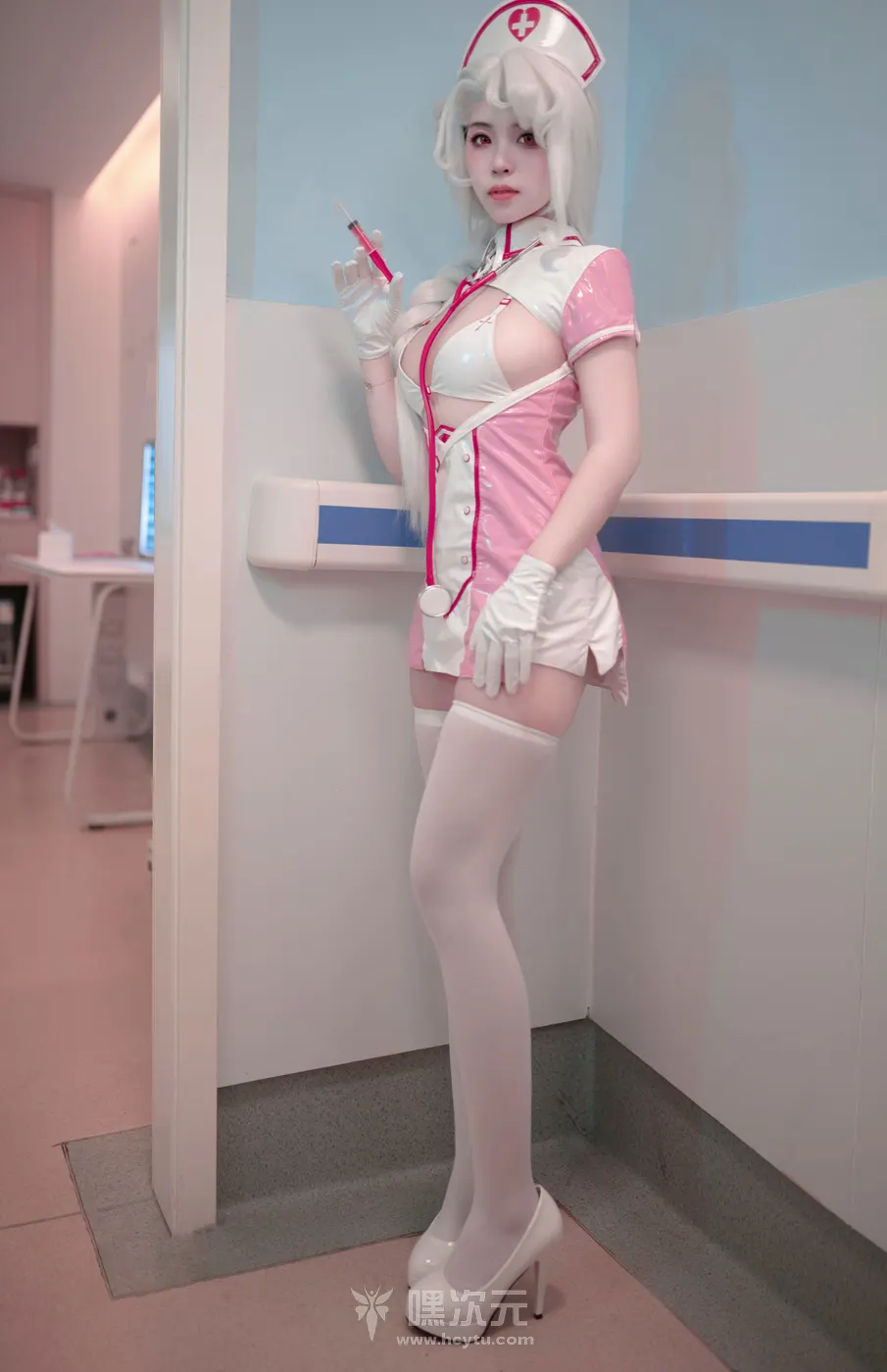 Bangni邦尼 碧蓝航线 海因里希亲王 冷艳护士制服诱惑 写真集-嘿次元