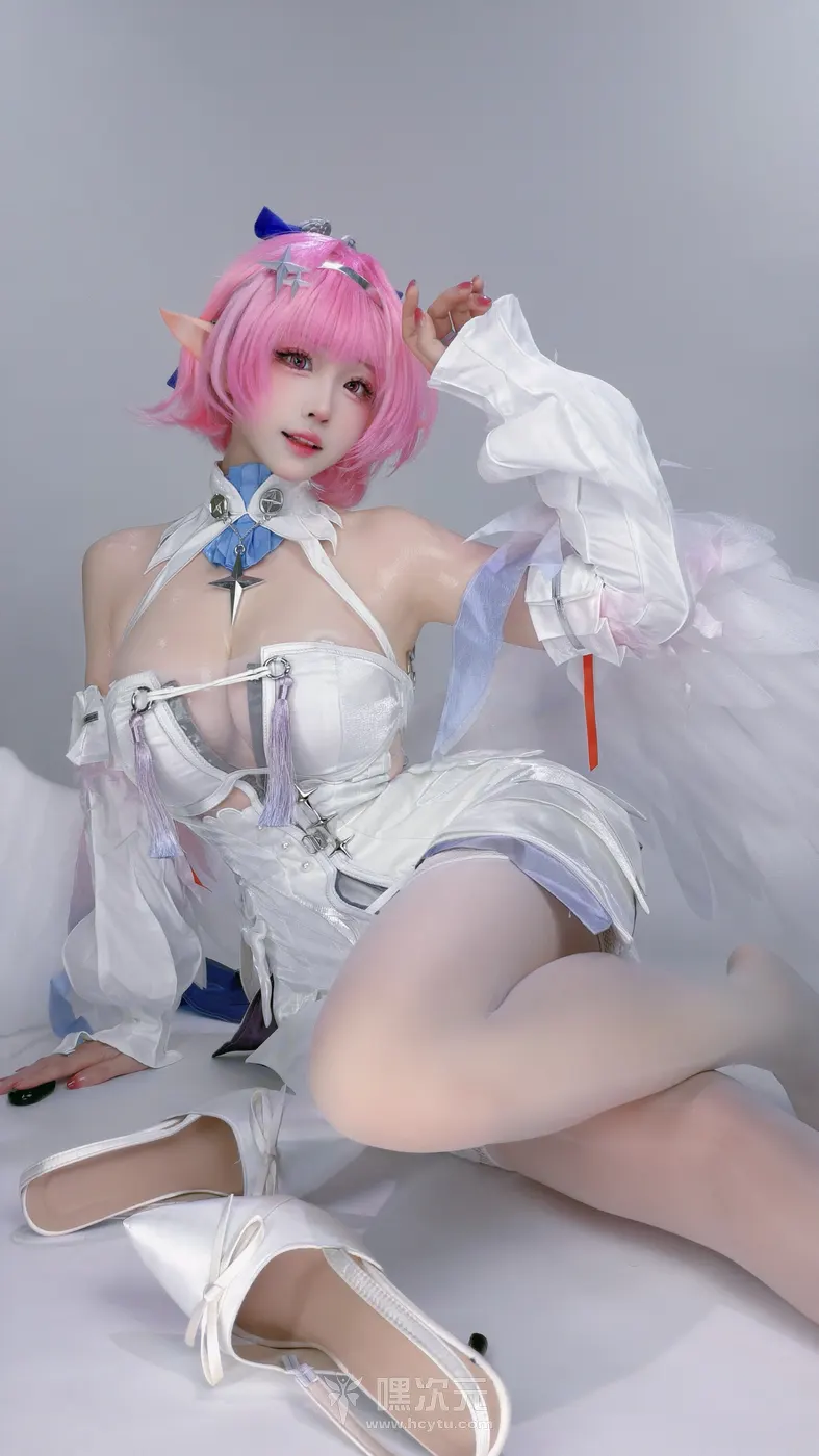 Miko酱ww 蕾米埃尔 写真集 - Miko酱ww - 后仰姿态下的腰肢勒痕