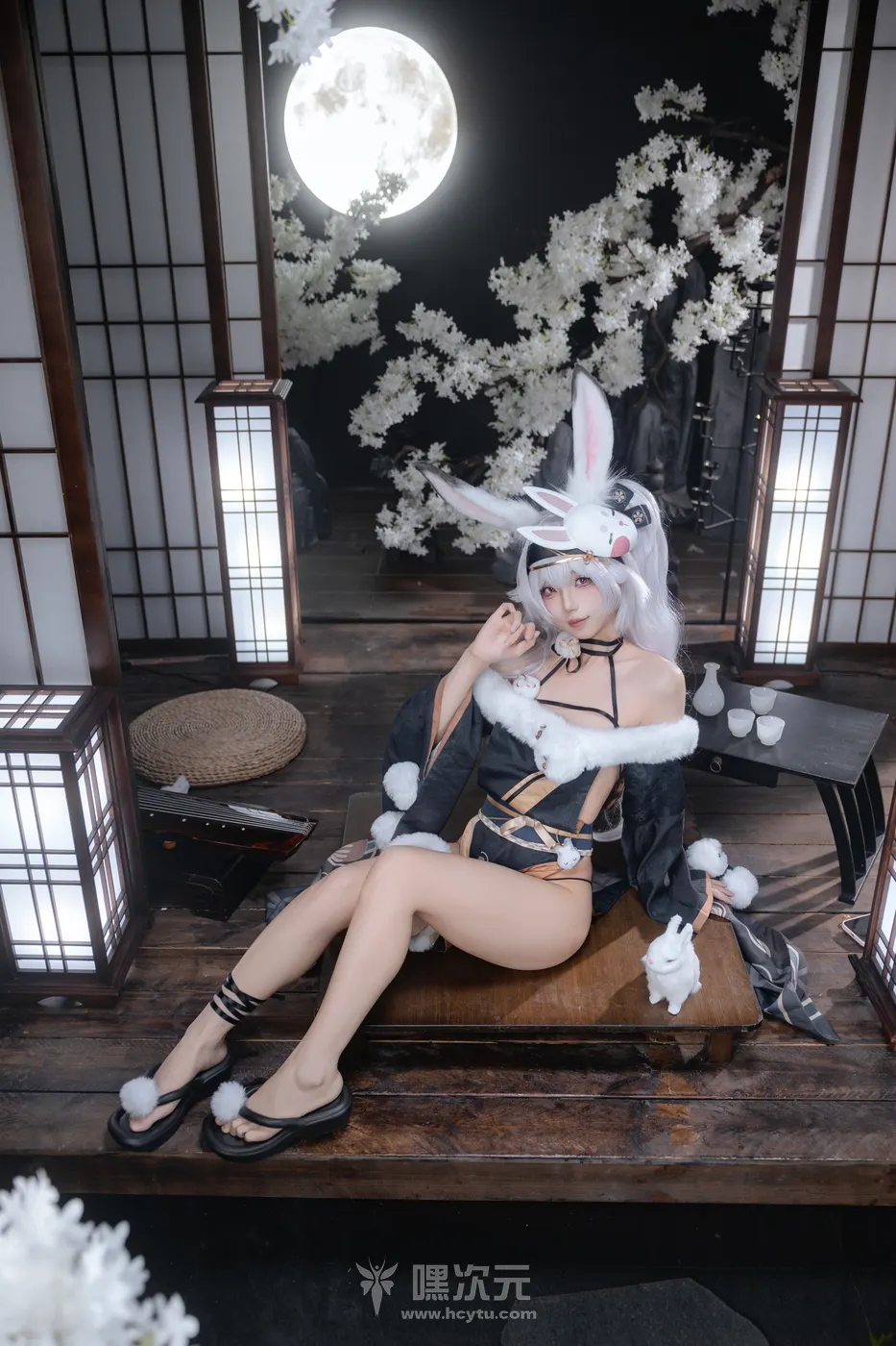 狐玖玖 拉菲 兔兔城主 银发兔女郎 欲望与算计 写真集-嘿次元