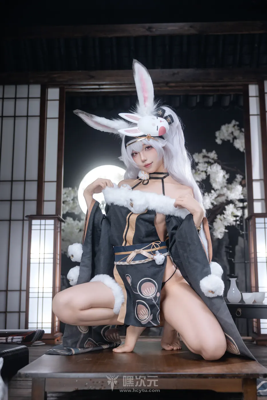 狐玖玖 拉菲 兔兔城主 银发兔女郎 欲望与算计 写真集 - 狐玖玖 精彩瞬间 02