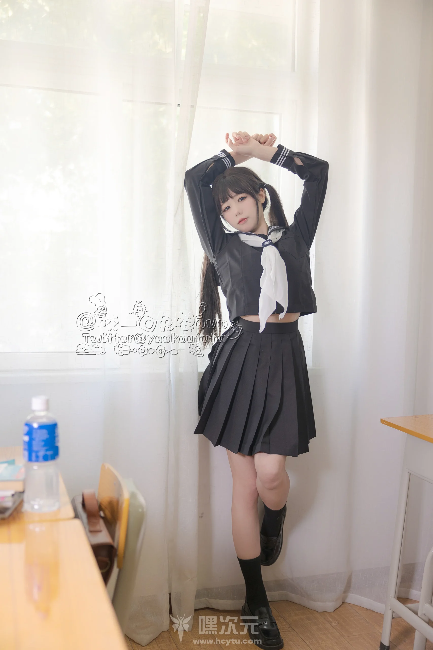 黏黏团子兔 咬一口兔娘 放课后 - 嘿次元 图3
