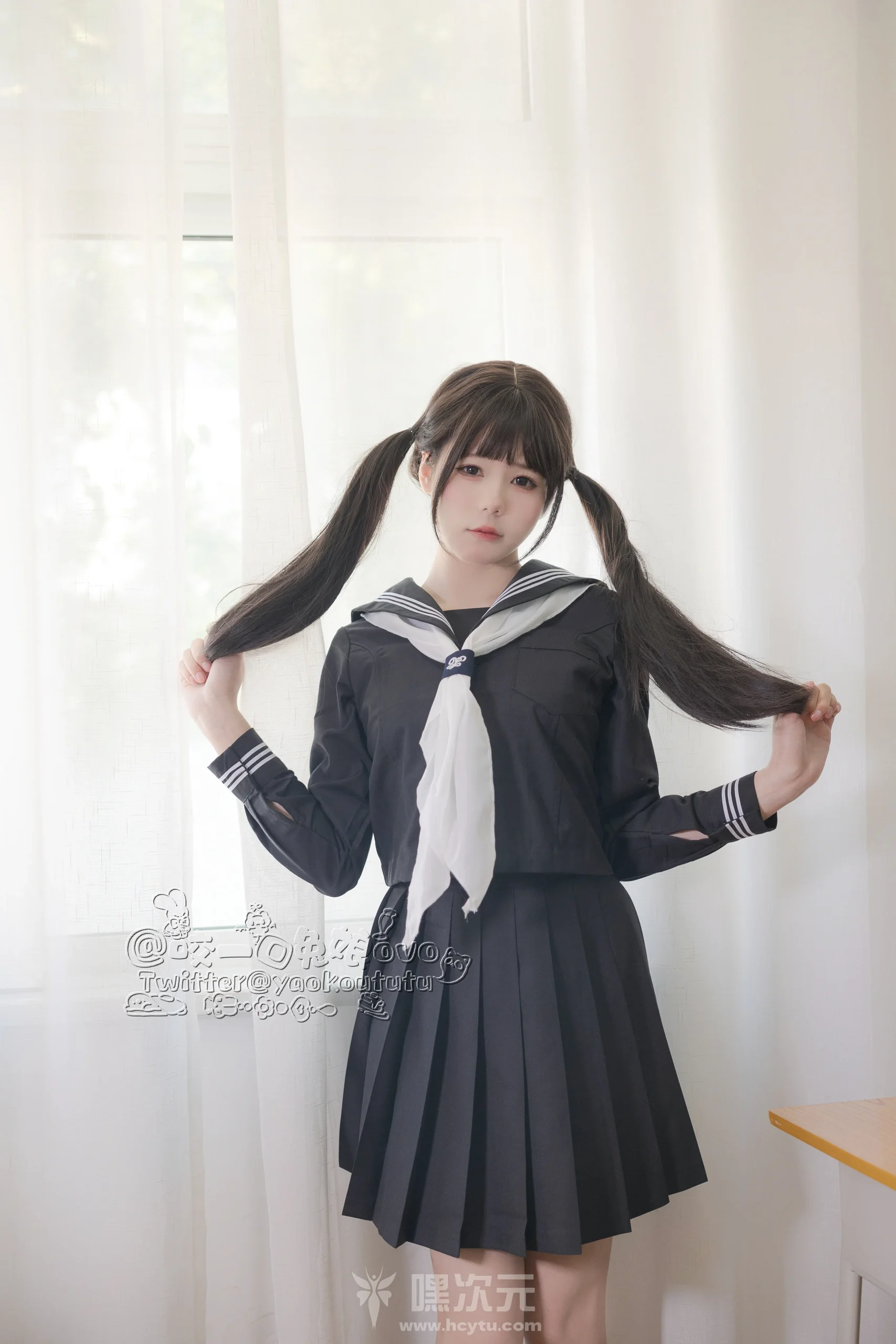 黏黏团子兔 咬一口兔娘 放课后 - 嘿次元 图4