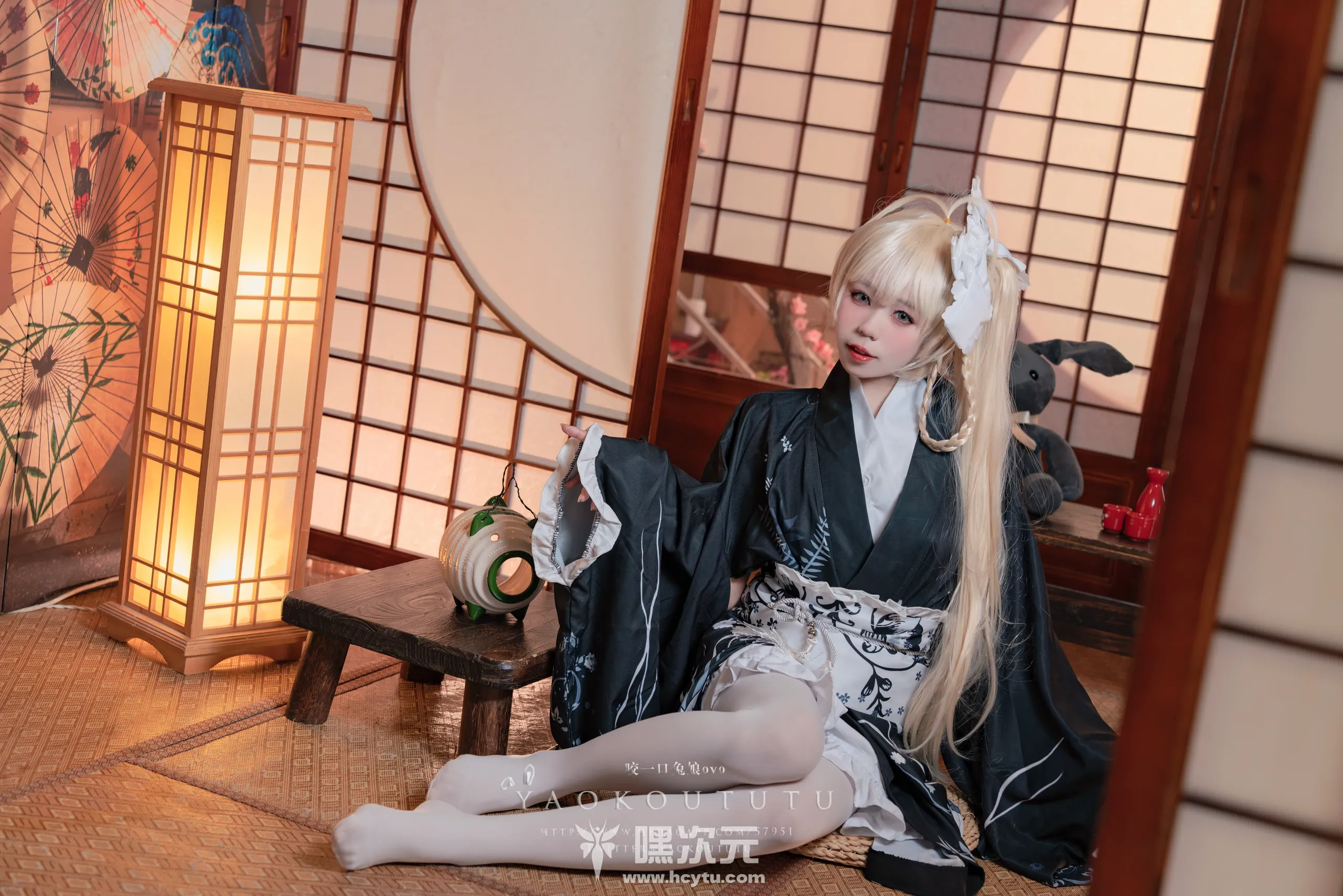 黏黏团子兔 六月T3特典 穹妹浴衣 游园惊梦 美女写真图片-嘿次元