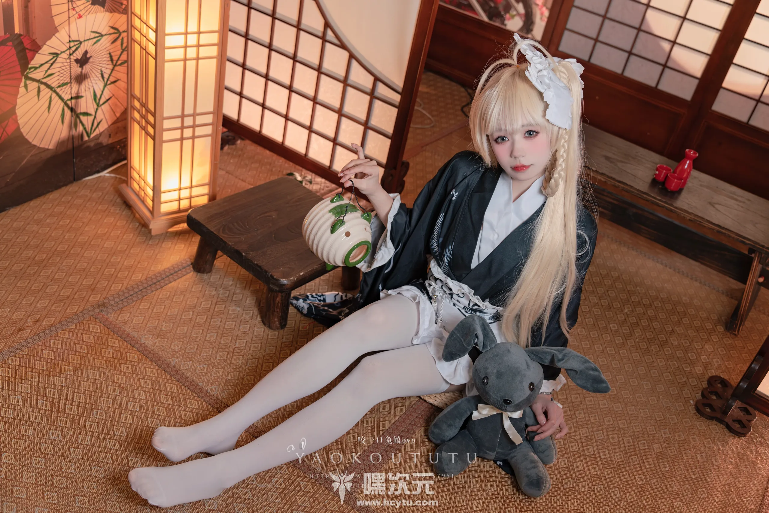黏黏团子兔 六月T3特典 穹妹浴衣 游园惊梦 美女写真图片欣赏