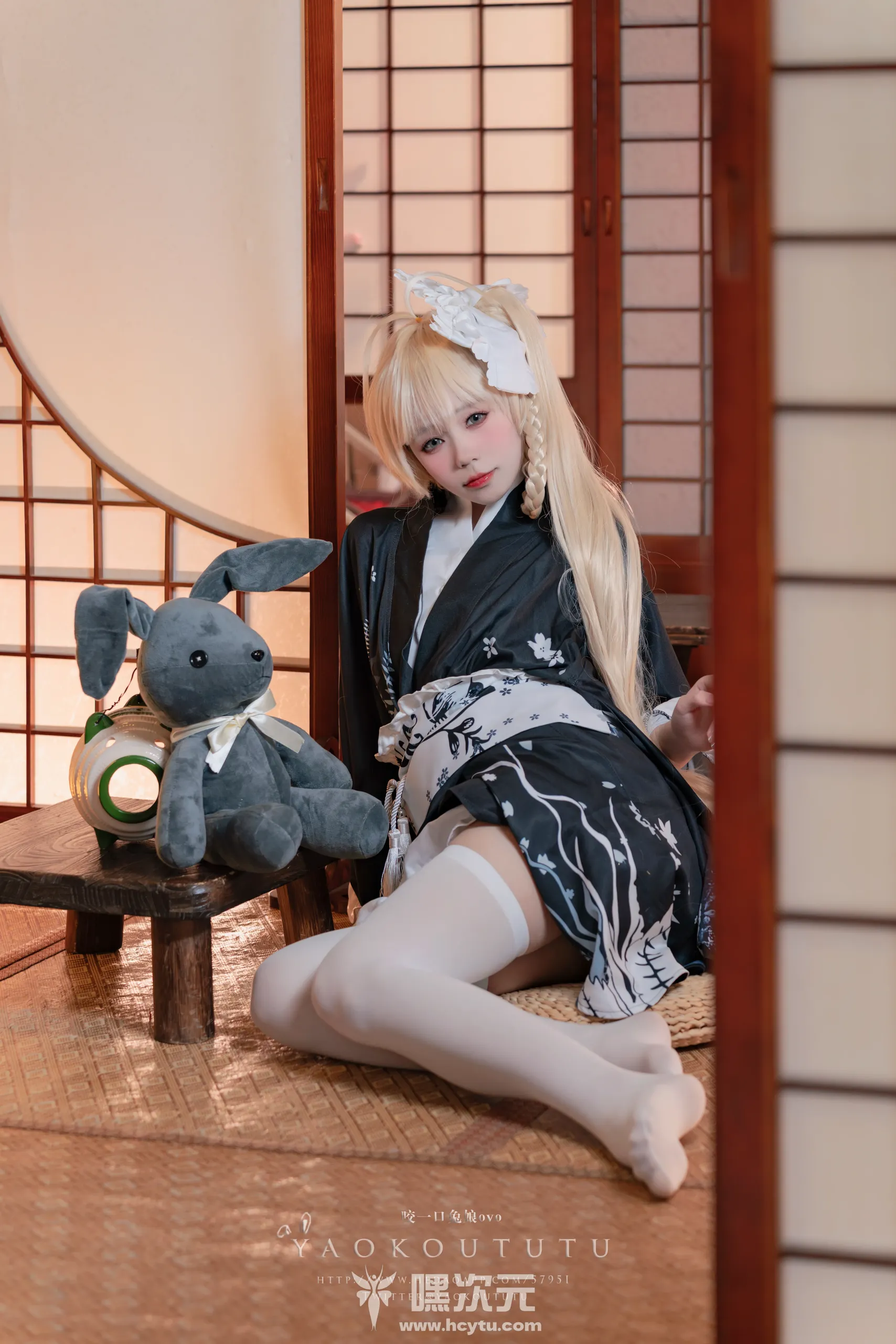 黏黏团子兔 六月T3特典 穹妹浴衣 游园惊梦 美女写真图片欣赏
