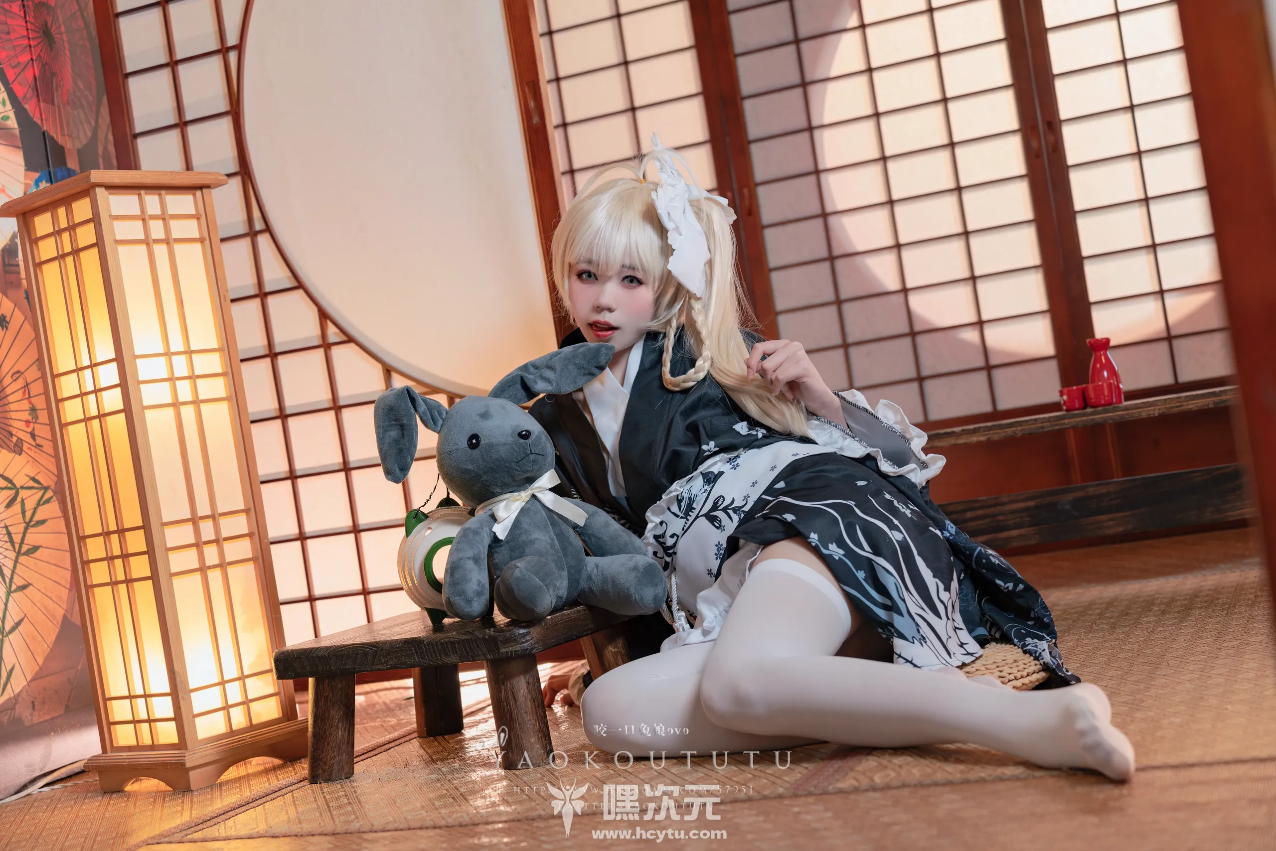黏黏团子兔 六月T3特典 穹妹浴衣 游园惊梦 美女写真图片欣赏